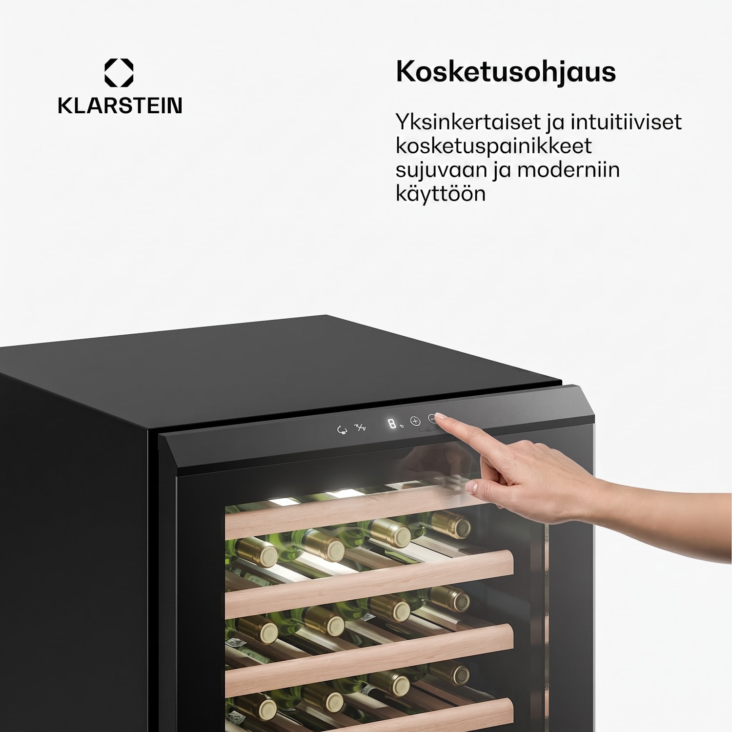 Bevora vapaasti seisova viinikaappi | 6 laatikkoa | 128 litraa | 48 pulloa | 54 cm 48 pulloa