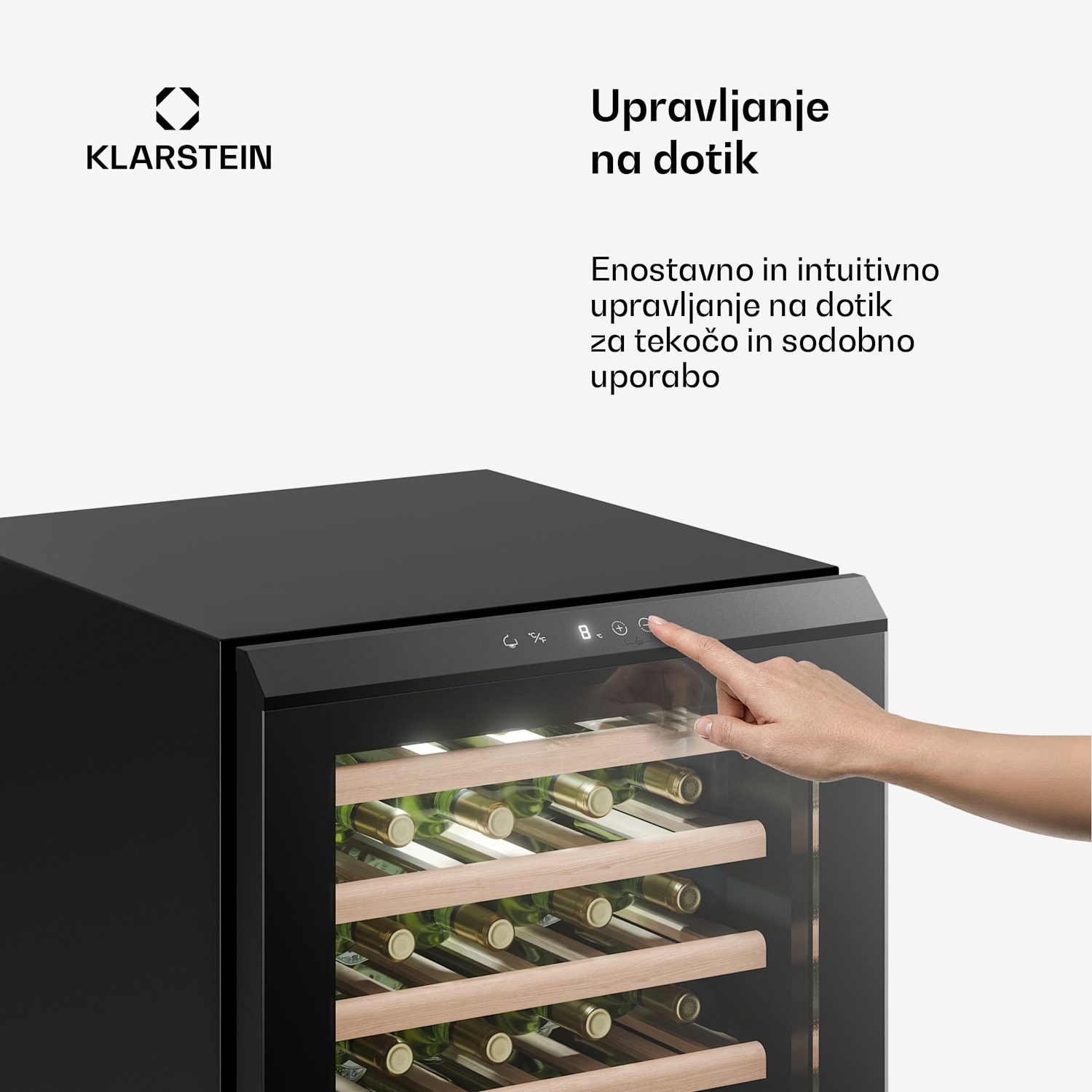 Bevora prostostoječi hladilnik za vino | 6 polic | 128 litrov | 48 steklenic | 54 cm 48 steklenic
