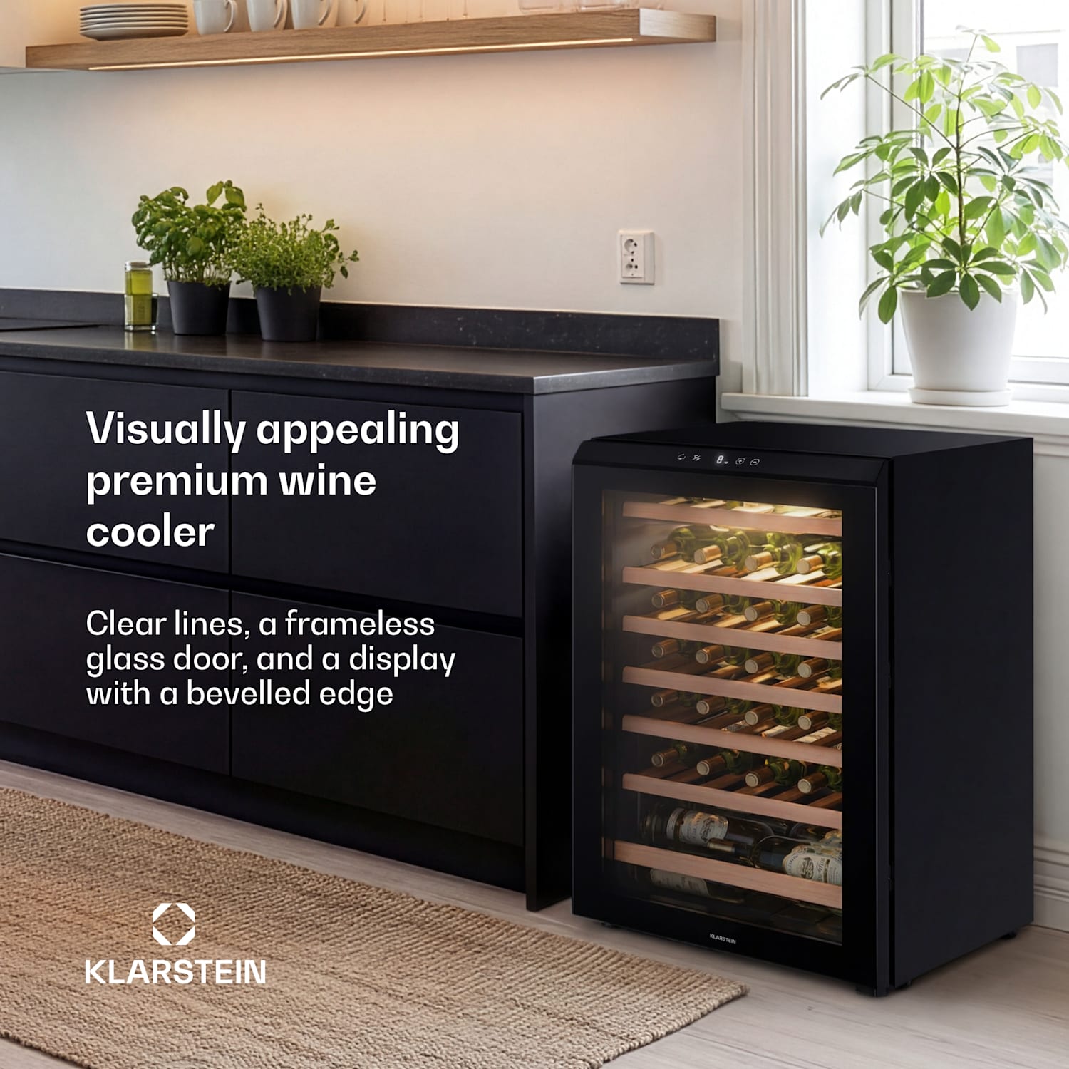 Bevora freestanding wine cooler | 6 drawers | 128 litres | 48 bottles | 54 cm 48 bottles
