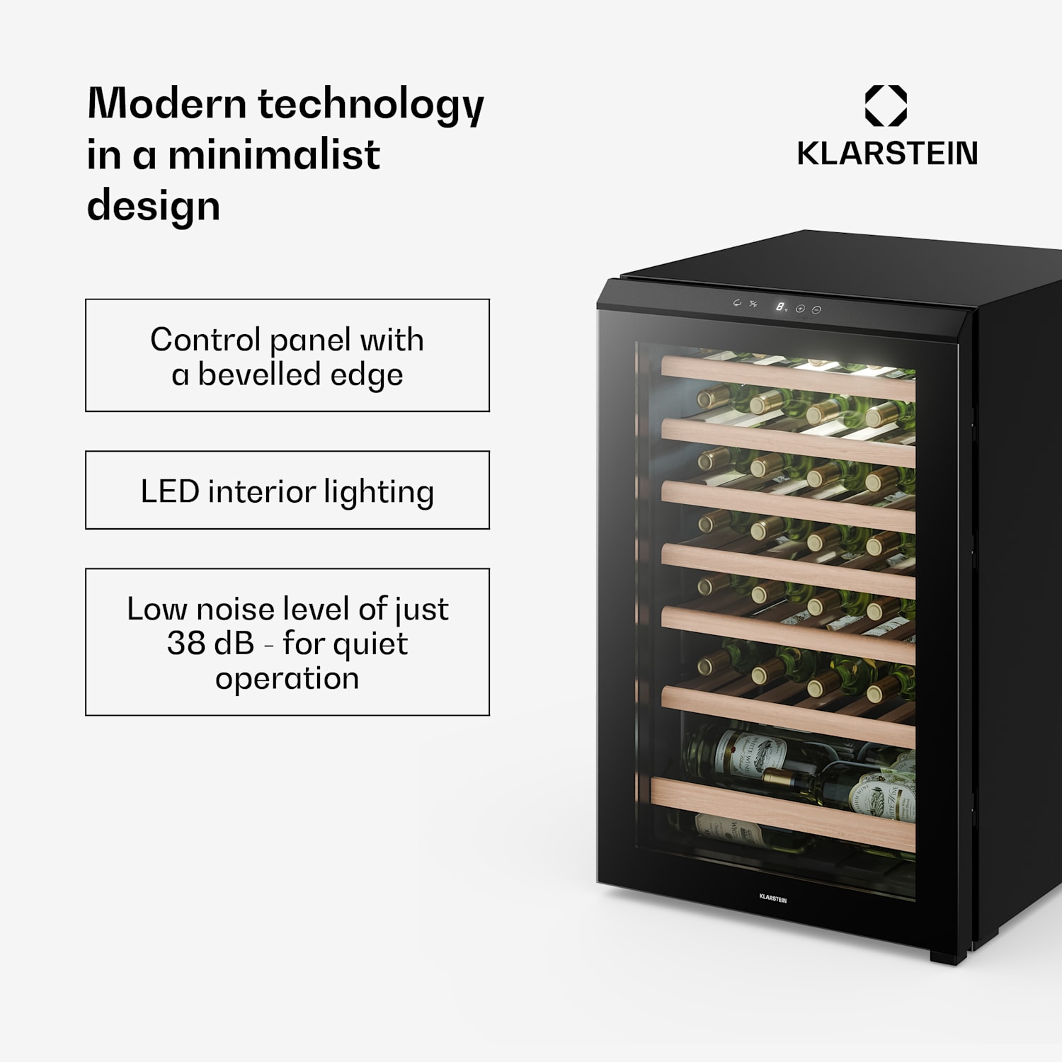 Bevora freestanding wine cooler | 6 drawers | 128 litres | 48 bottles | 54 cm 48 bottles