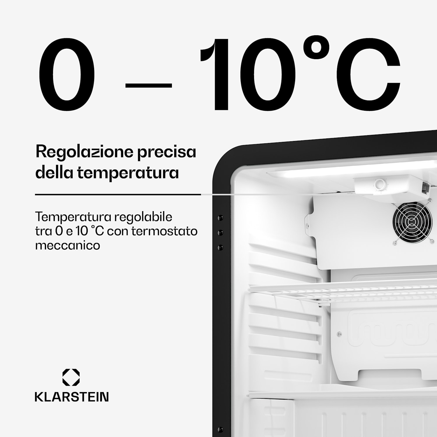 Audrey Evo - Frigorifero per bevande | 56 x 38 cm | Illuminazione interna a LED | 85 W | 42 dB 68 l | Prateado