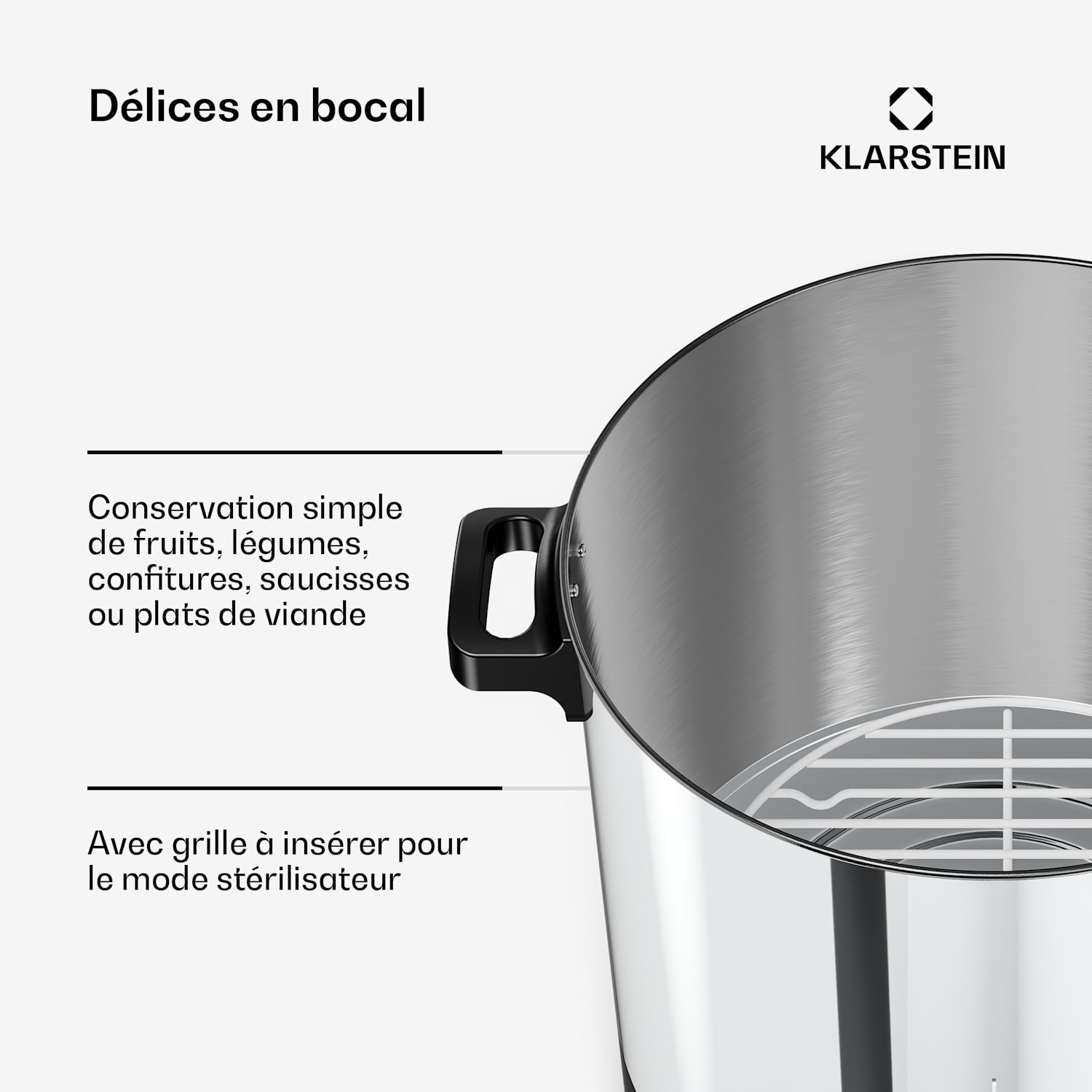 Biggie weck- en glühweinketel | 25 liter | 30–100 °C | 2000 W | roestvrij staal 25 L | Digitaal | Zilver