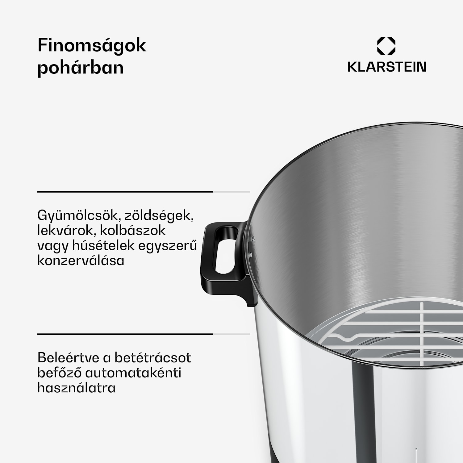 Biggie befőző- és forraltbor automatika | 25 liter | 30-100 °C | 2000 W | Rozsdamentes acél 25 L | Digitális | Ezüst
