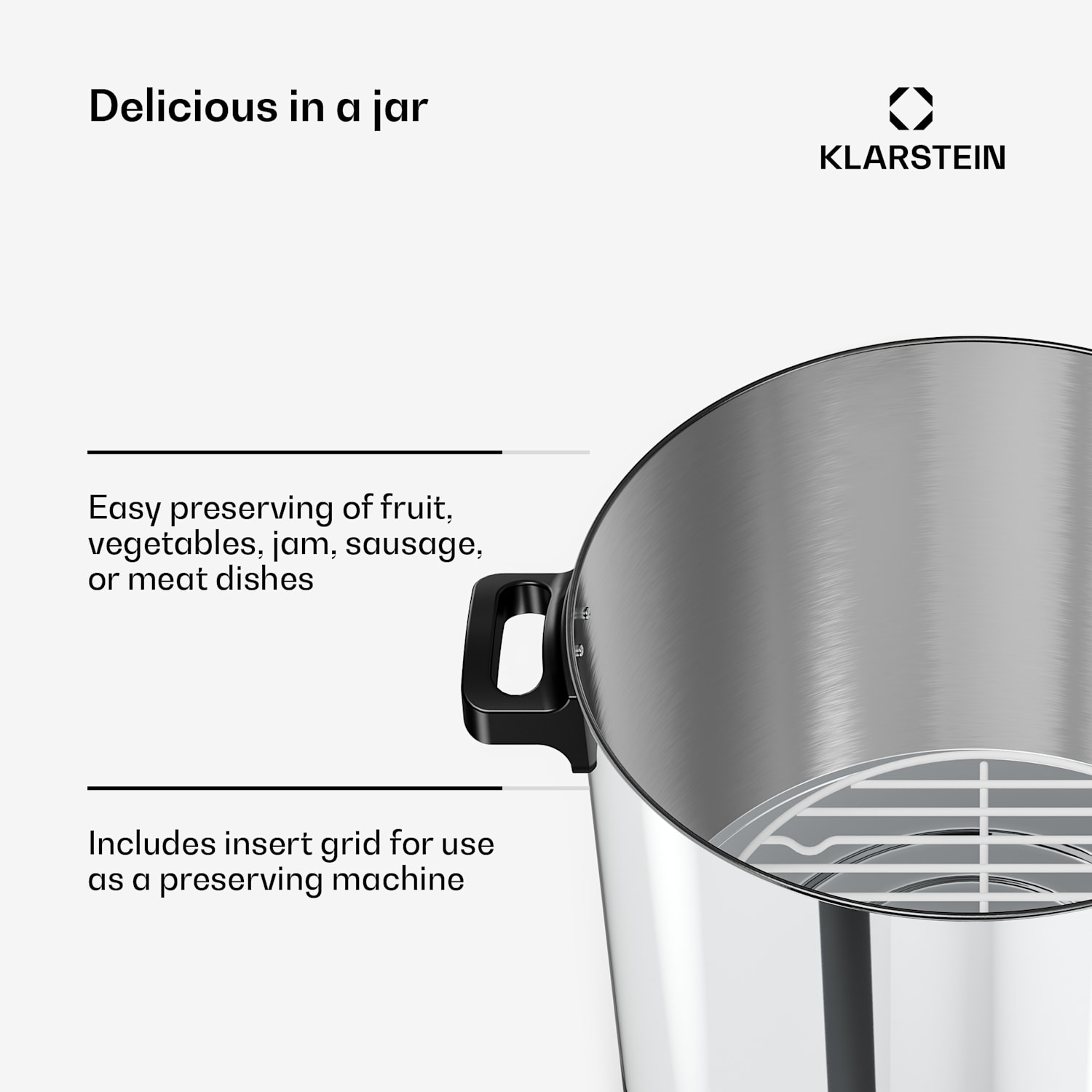 Biggie weck- en glühweinketel | 25 liter | 30–100 °C | 2000 W | roestvrij staal 25 L | Digitaal | Zilver