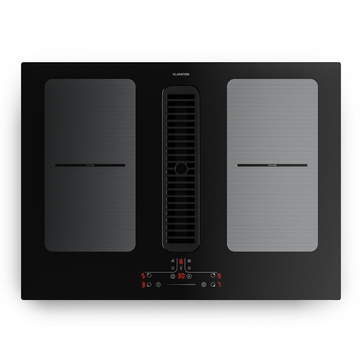 Full House Induktionskochfeld mit Dunstabzug | 4 Kochzonen | 7335 W | 530 m³/h | 70 cm 