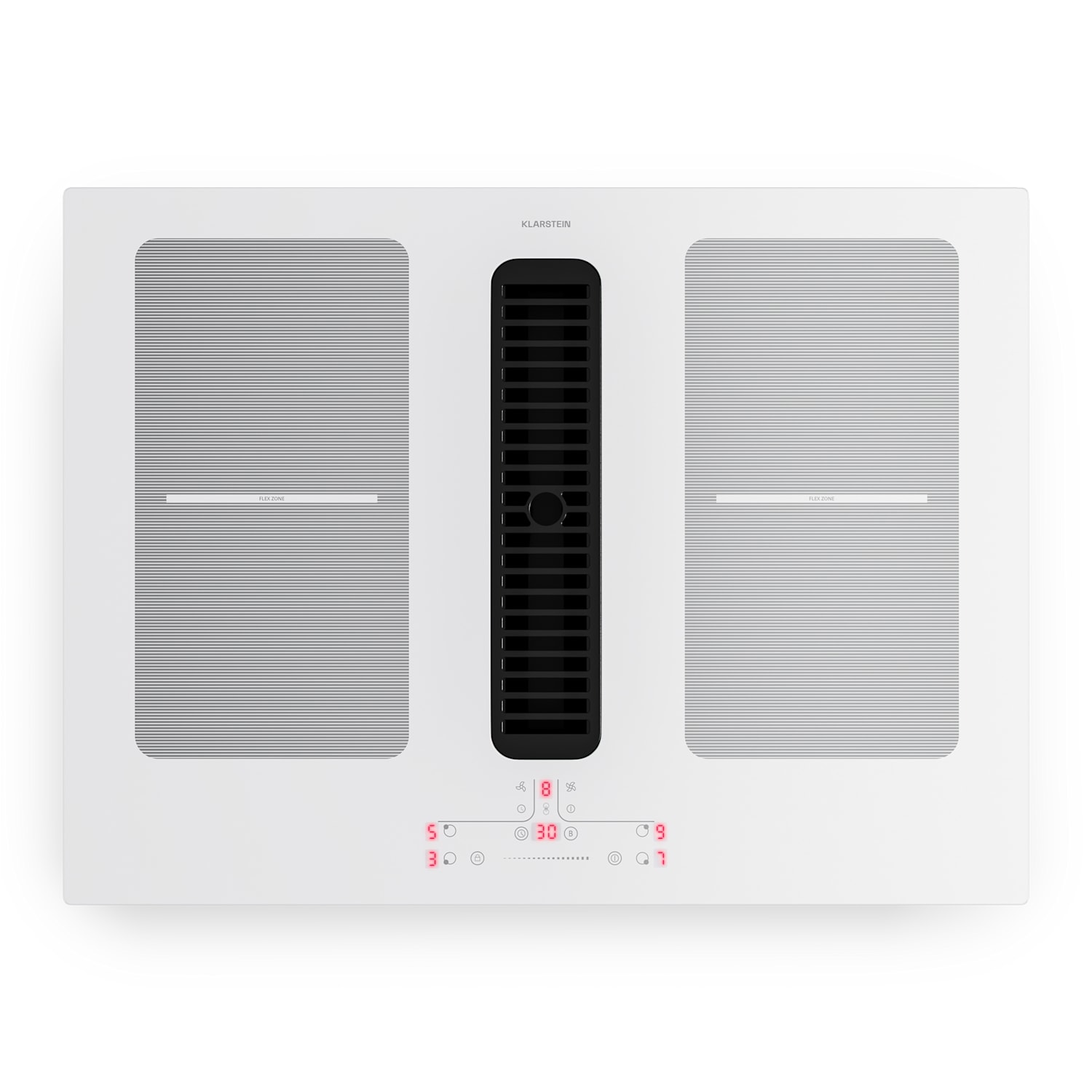 Full House Induktionskochfeld mit Dunstabzug | 4 Kochzonen | 7335 W | 530 m³/h | 70 cm 