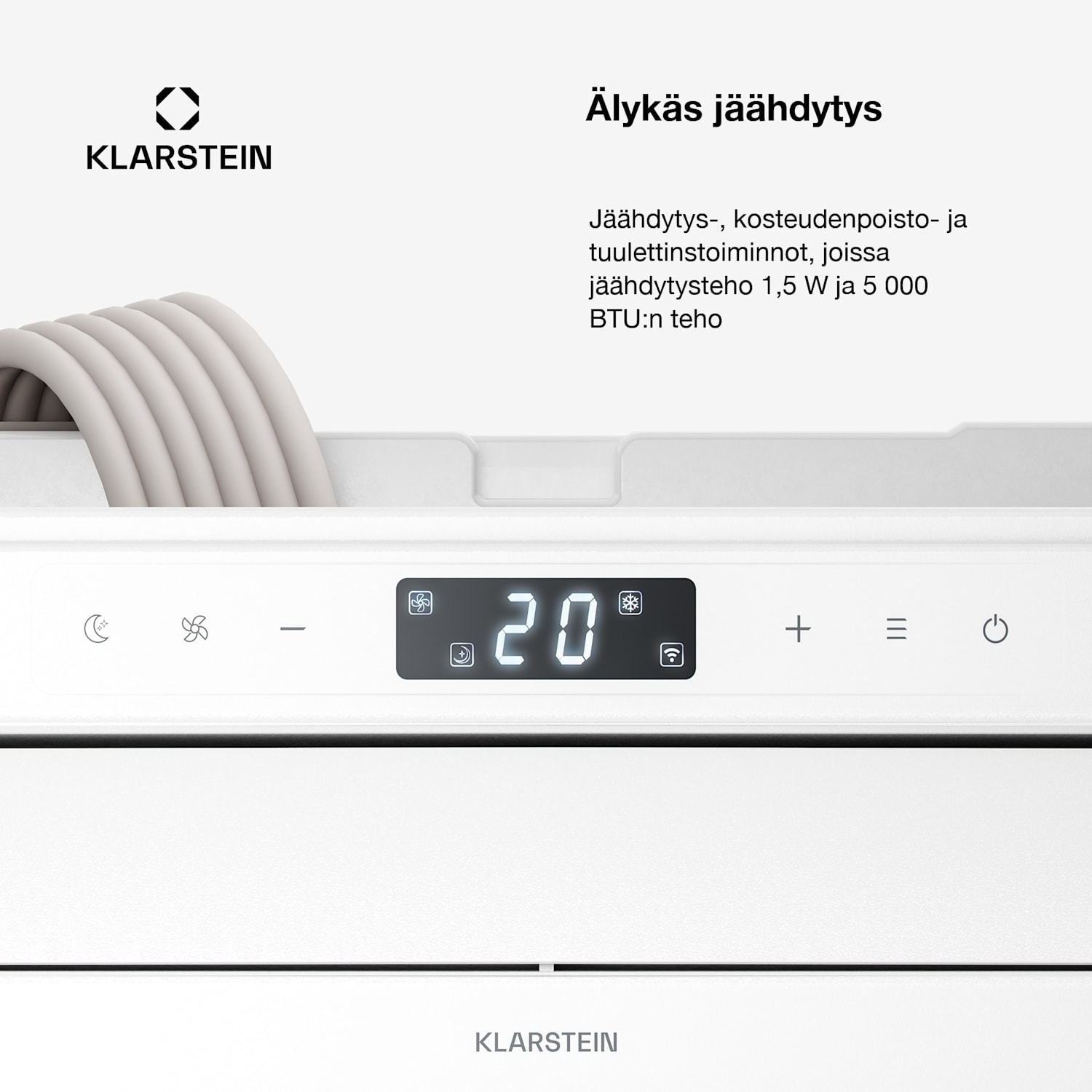 Chillavan mobiililaitteinen ilmastointilaite asuntovaunuille | 5000 BTU | 33 cm | 12,2 m² | Energiatehokkuusluokka A 