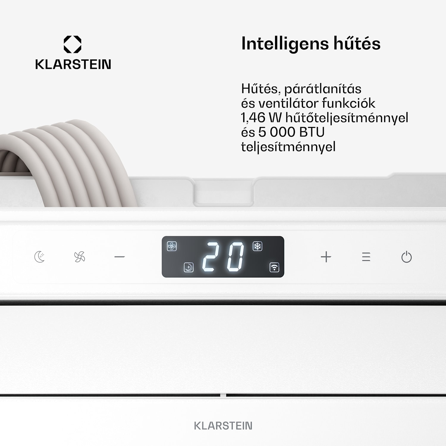 Chillavan mobil klímaberendezés lakóautókhoz | 5000 BTU | 33 cm | 20 m² | A energiaosztály | A energiaosztály 