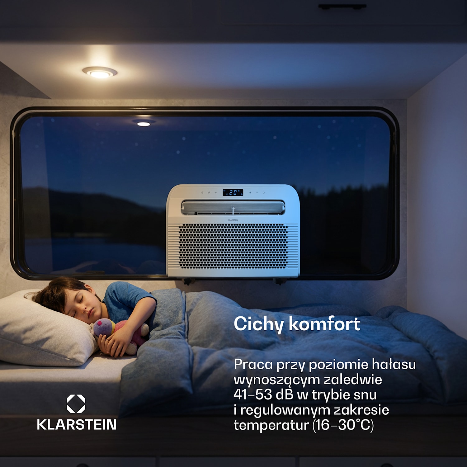 Chillavan klimatyzator przenośny do kamperów | 5000 BTU | 33 cm | 20 m² | klasa energetyczna A 