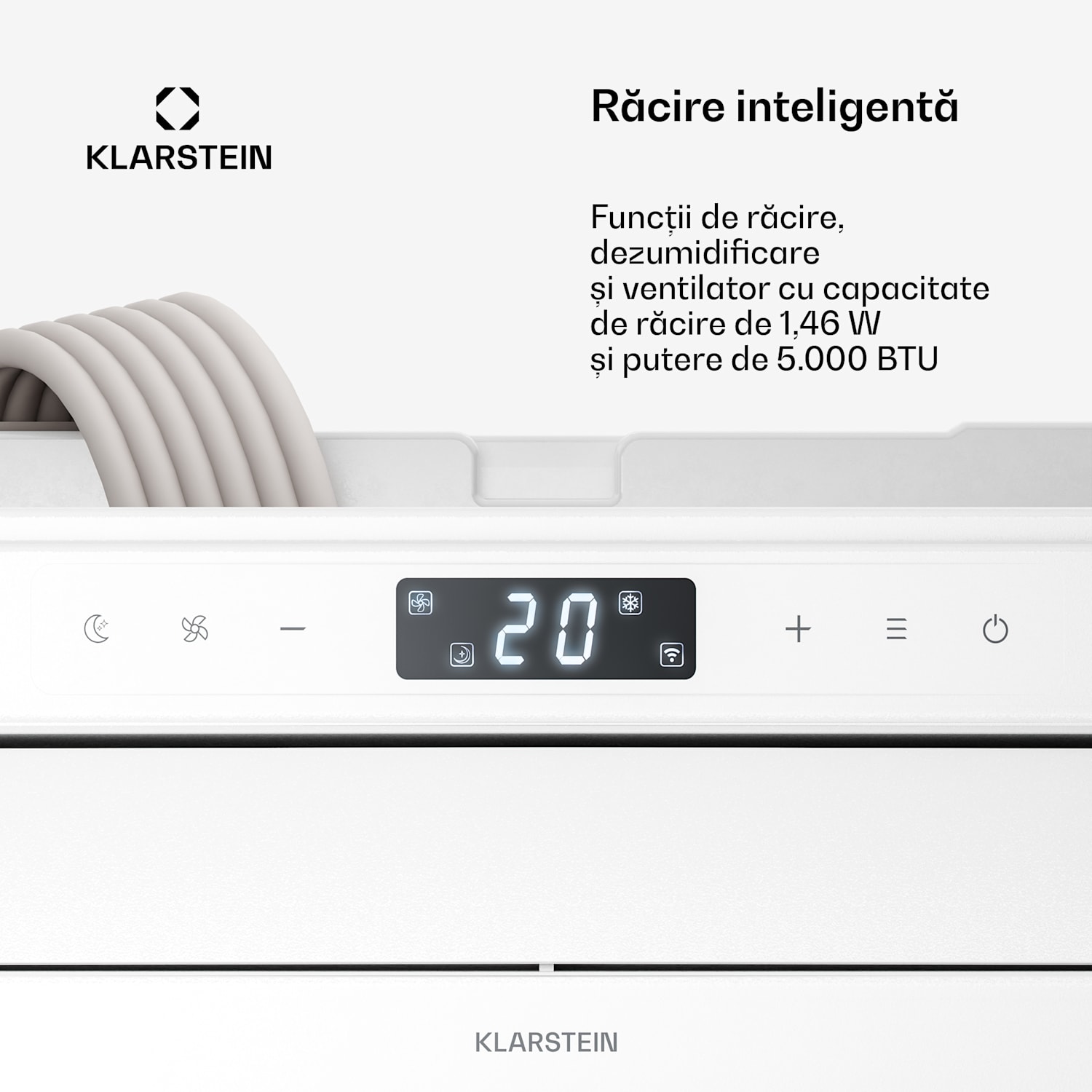 Aparat de aer condiționat mobil Chillavan pentru rulote | 5.000 BTU | 33 cm | 20 m² | Clasa energetică A 