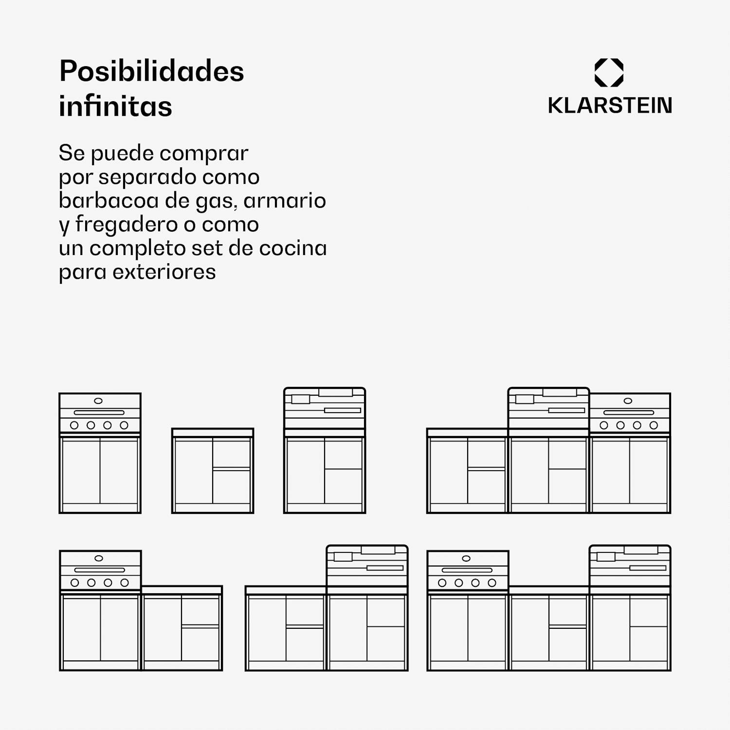 WaldChef parrilla de gas | 4 quemadores | 50 mbar | 12800 W | rejilla de hierro fundido | acero inoxidable 
