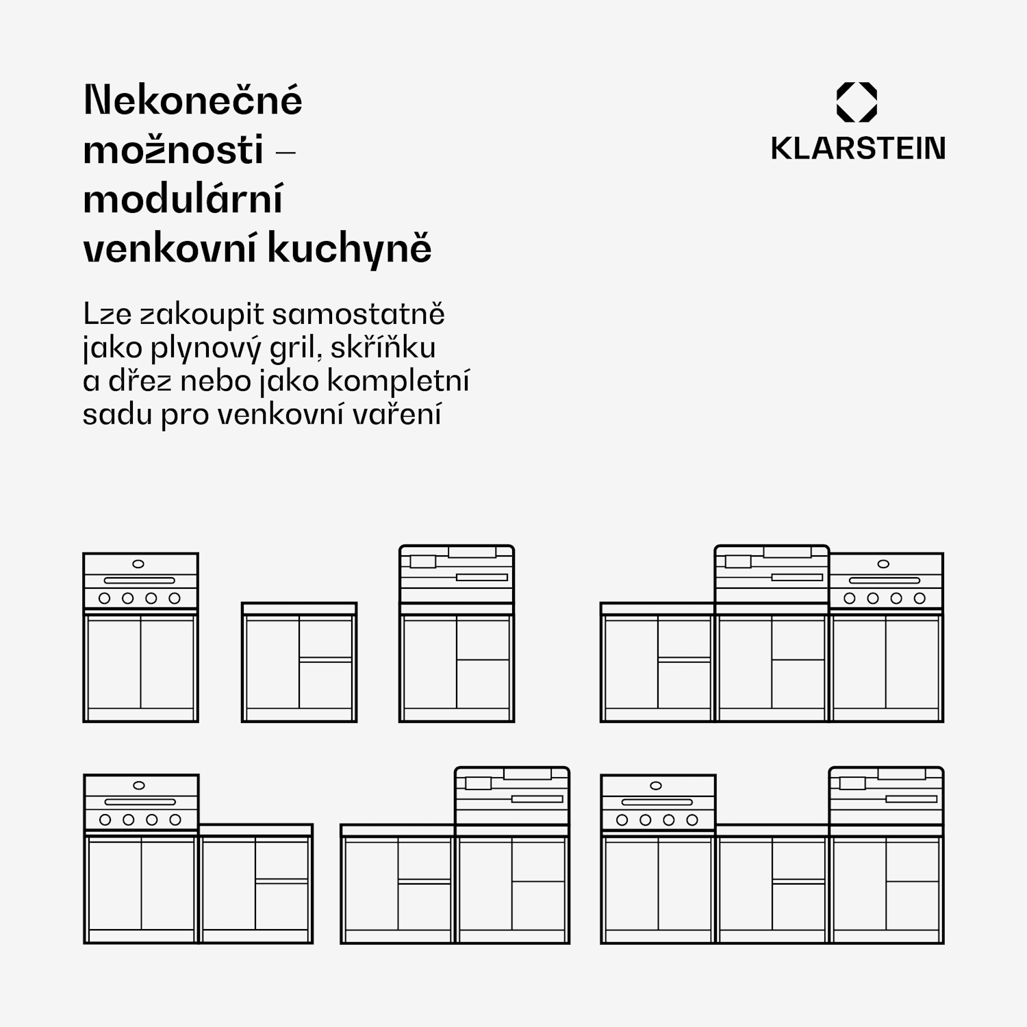 WaldChef plynový gril | 4 hořáky | 30 mbar | 12800 W | Litinový rošt | Nerezová ocel 