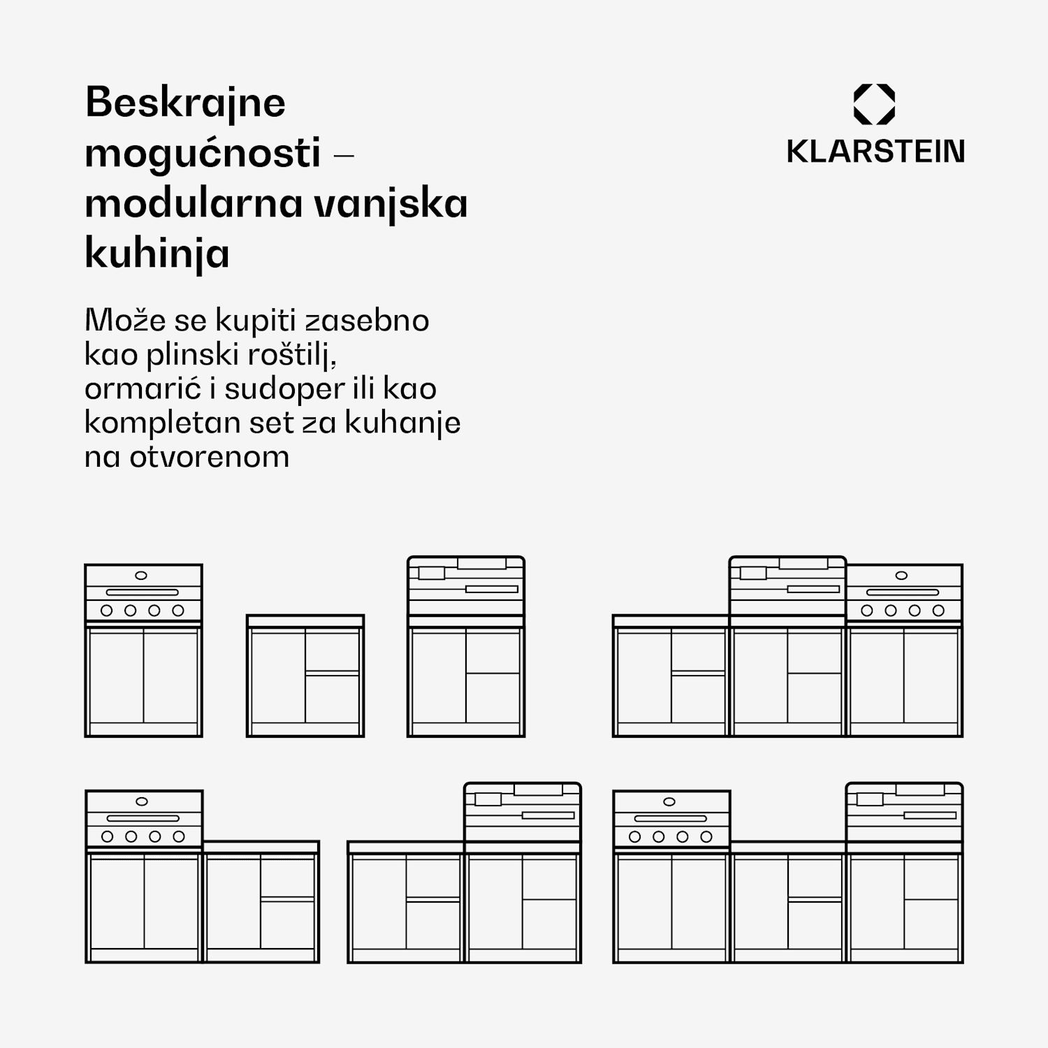 WaldChef plinski roštilj | 4 plamenika | 30 mbar | 12800 W | Rešetka od lijevanog željeza | Nehrđajući čelik 