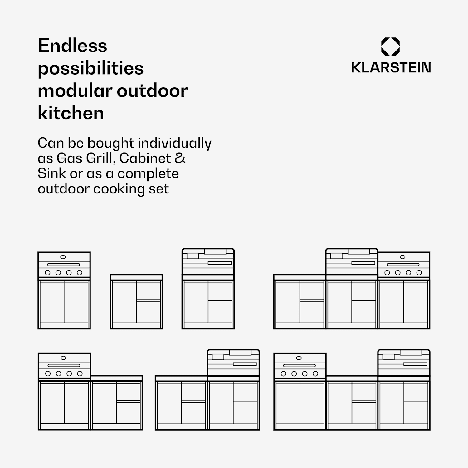 WaldChef gas grill | 4 burners | 30 mbar | 12,800 W | cast iron grate | stainless steel 