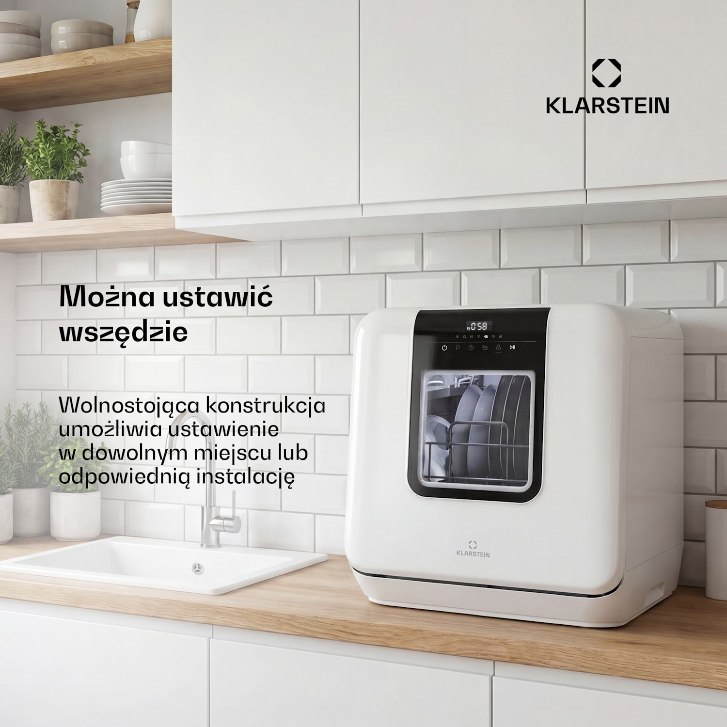 Zmywarka blatowa Melville | 7 programów | Technologia Aqua-Stop | 860 W | 42 cm D