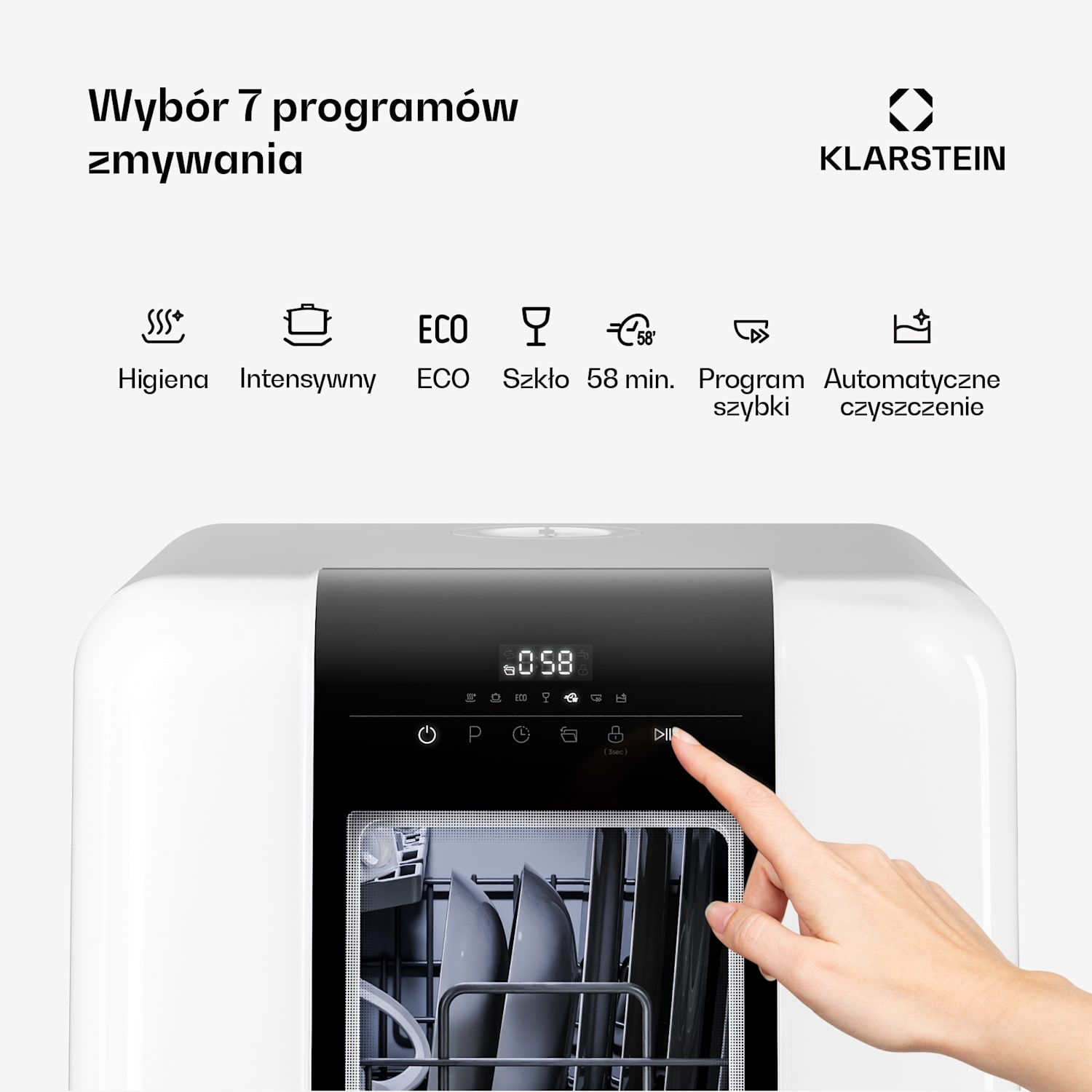 Zmywarka blatowa Melville | 7 programów | Technologia Aqua-Stop | 860 W | 42 cm D