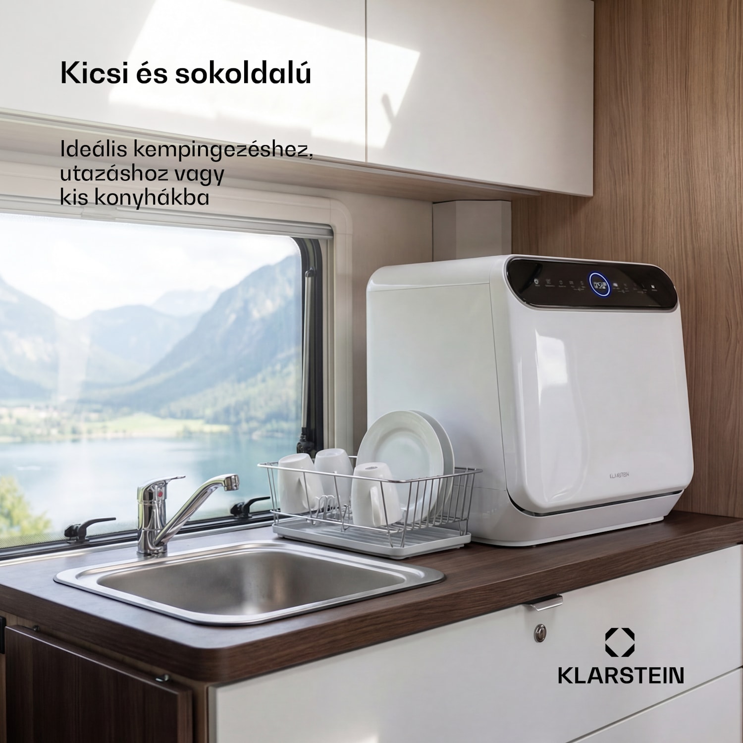 Oceana asztali mosogatógép | 7 program | Aqua-Stop technológia | 860 W | 42 cm D