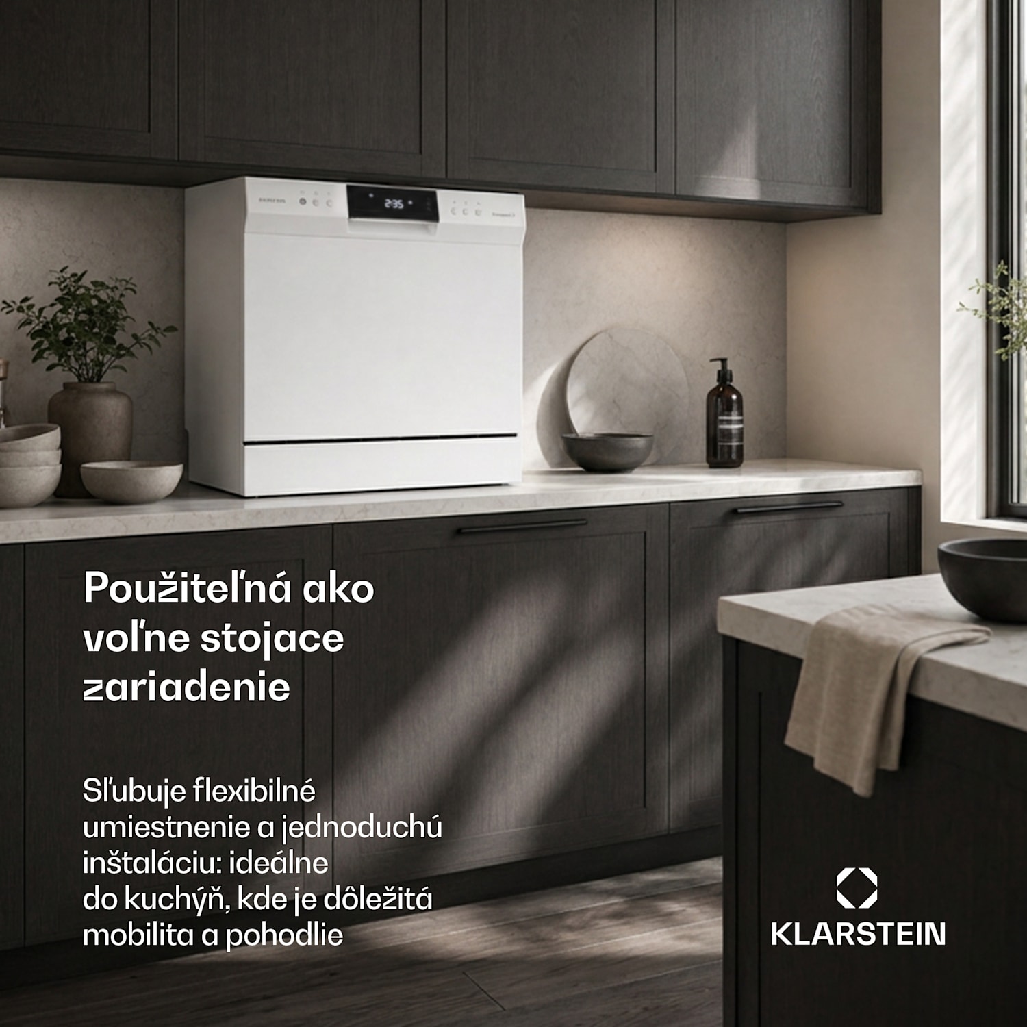 Amazonia vstavaná umývačka riadu | 8 programov | Technológia Aqua-Stop | 1620 W | 55 cm Biela