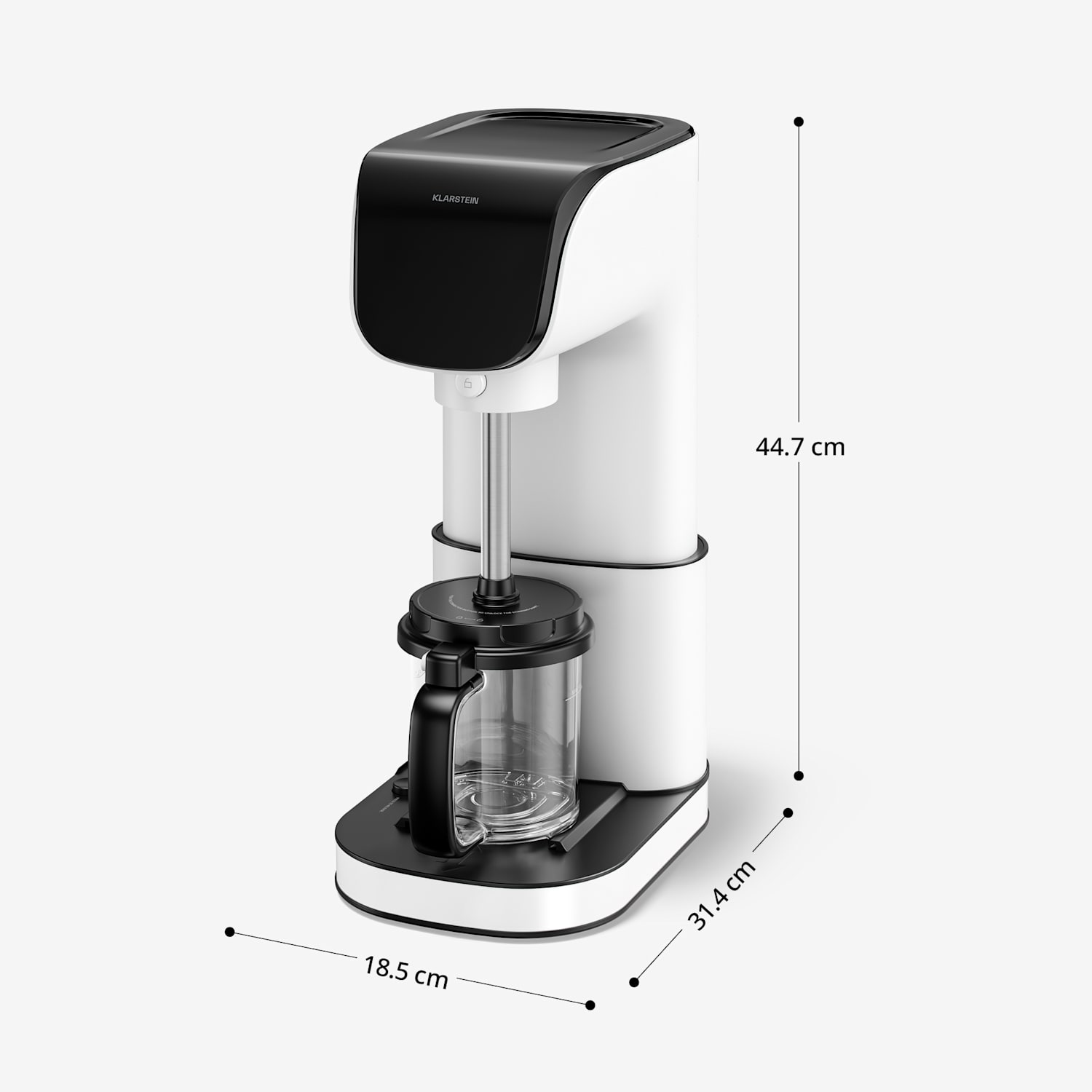 Παγωτομηχανή Velaire χωρίς συμπιεστή | 1,8 l | 500 W | 10 προγράμματα | χειρισμός αφής Λευκό