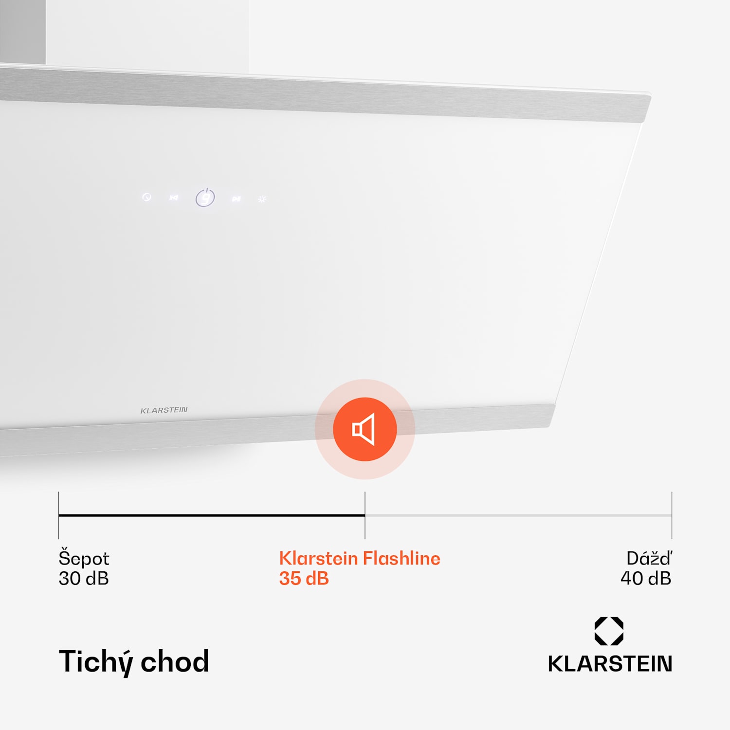 Flashline šikmý digestor | Režimy odsávania a recirkulácie | Moderný dizajn | 578 m³/h | 90 cm 
