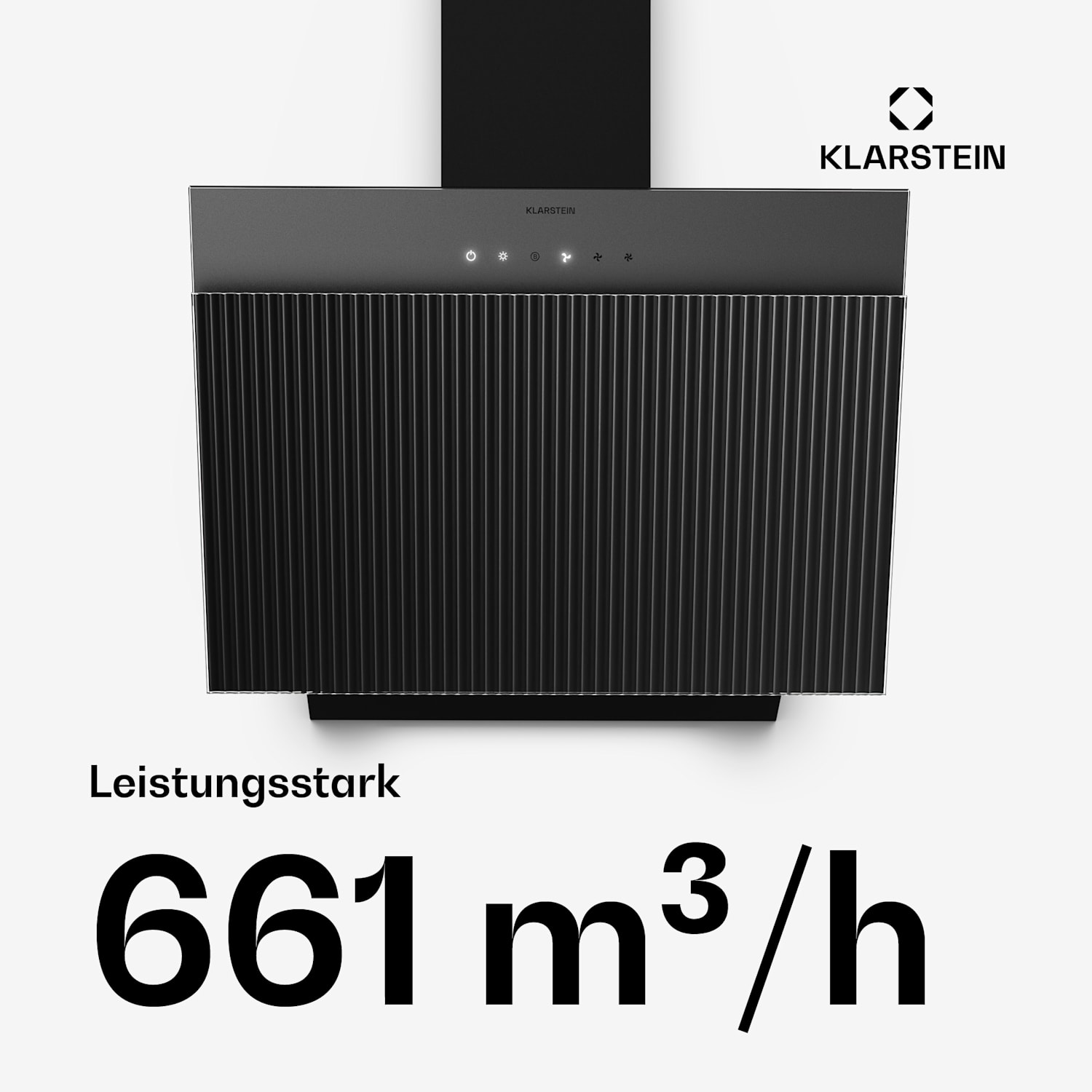 Wavyn Kopffreihaube | Abluft- und Umluftmodus | Hochwertiges Design |  661 m³/h | 60 cm 