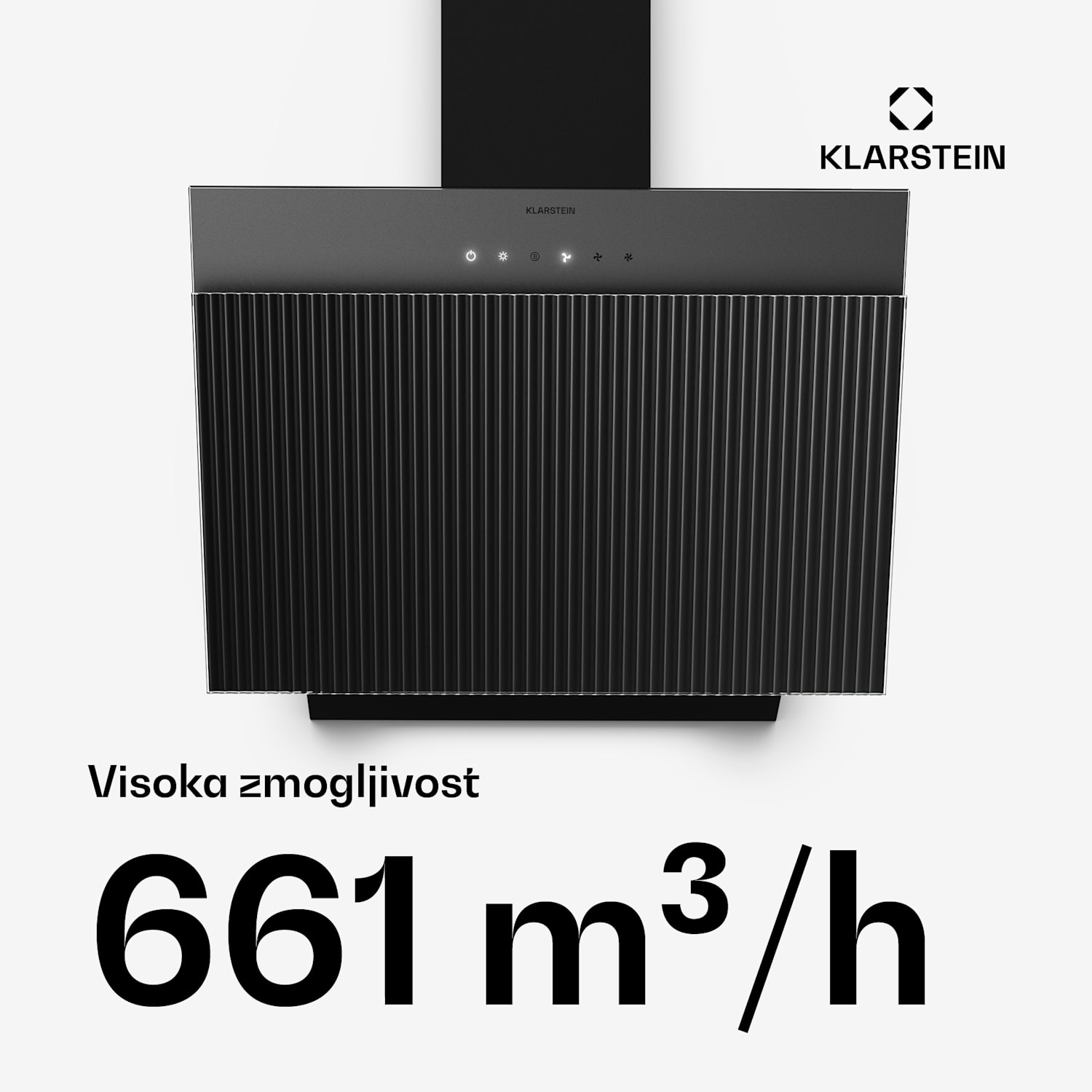 Wavyn poševna napa | Načini odsesavanja in recirkulacije | Visoka kakovost | 661 m³/h | 60 cm 