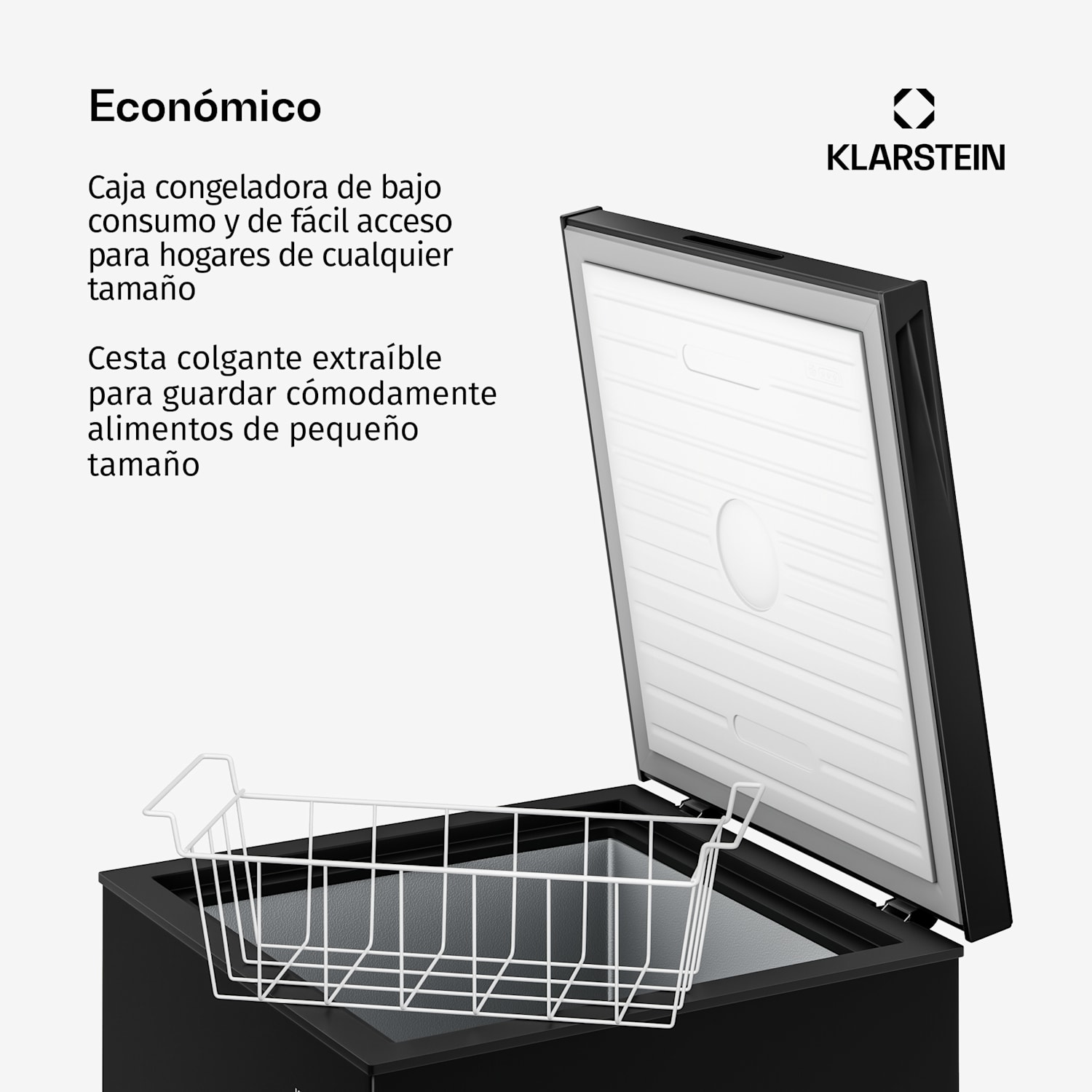 Iceblokk arcón congelador | 142 l | 84 cm | de 0 °C a -24 °C | 4 estrellas | plateado 
