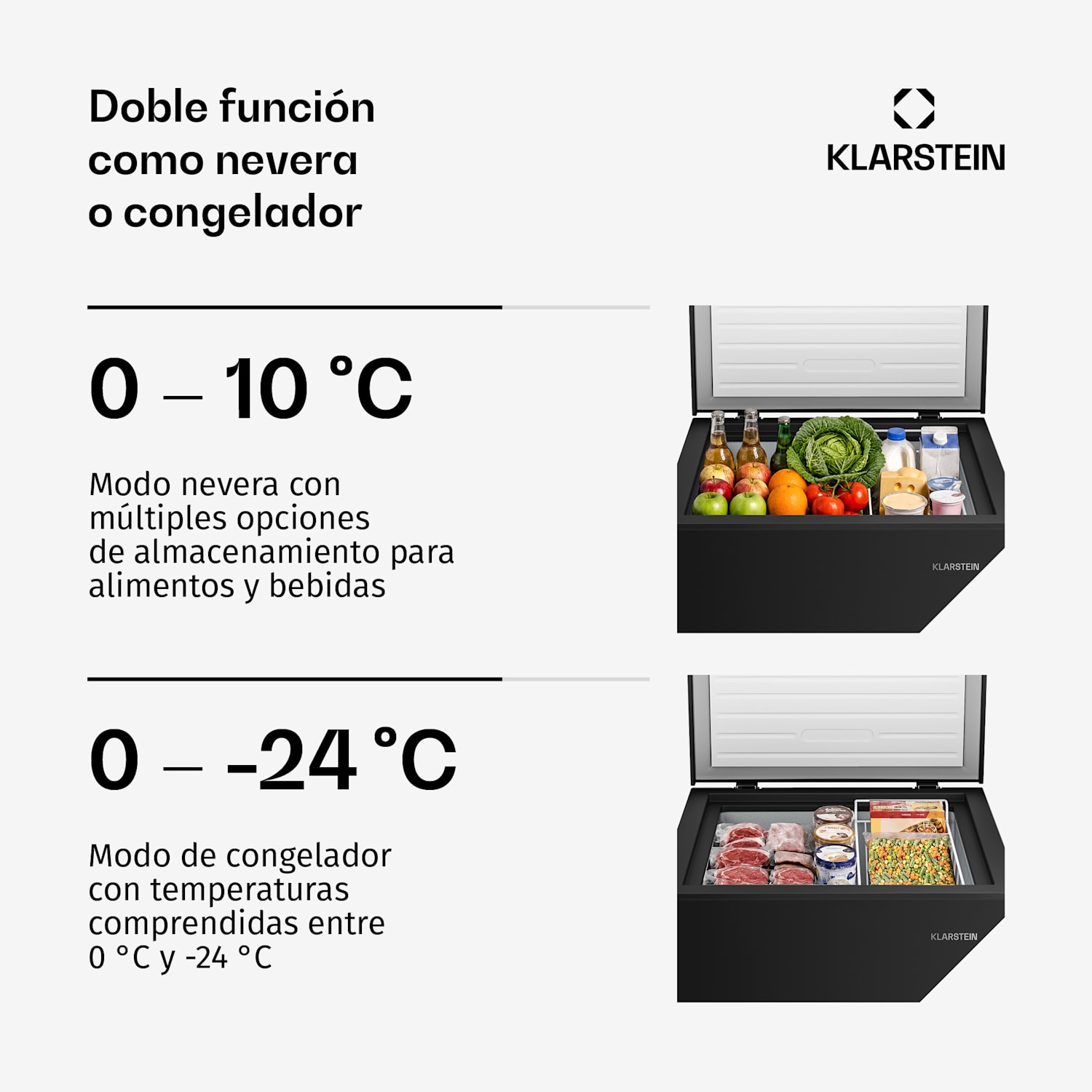 Iceblokk arcón congelador | 142 l | 84 cm | de 0 °C a -24 °C | 4 estrellas | plateado 
