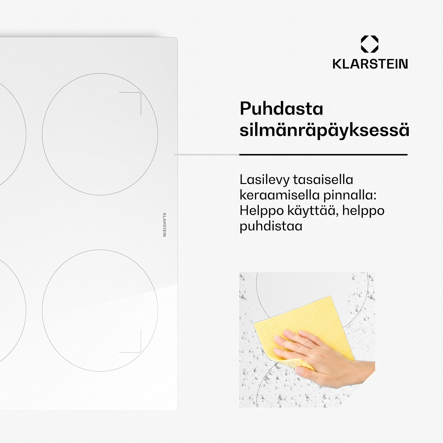 Neotouch induktiokeittotaso | Moderni & tehokas | 4 keittoaluetta | 9 tehotasoa | 7200 W | 60 cm Valkoinen
