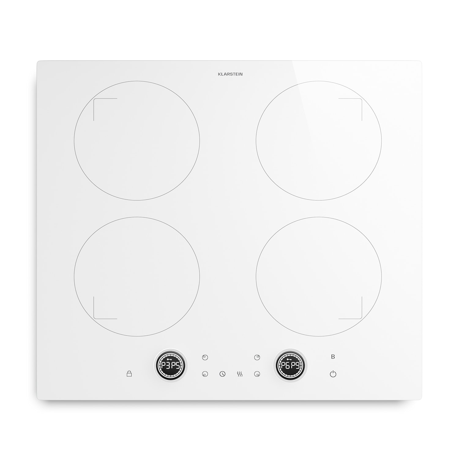Neotouch inductiekookplaat | modern & krachtig | 4 kookzones | 9 standen | 7200 W | 60 cm Wit