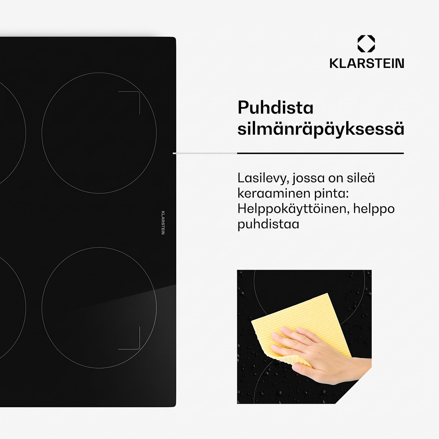 Neotouch induktiokeittotaso | Moderni & tehokas | 4 keittoaluetta | 9 tehotasoa | 7200 W | 60 cm Musta