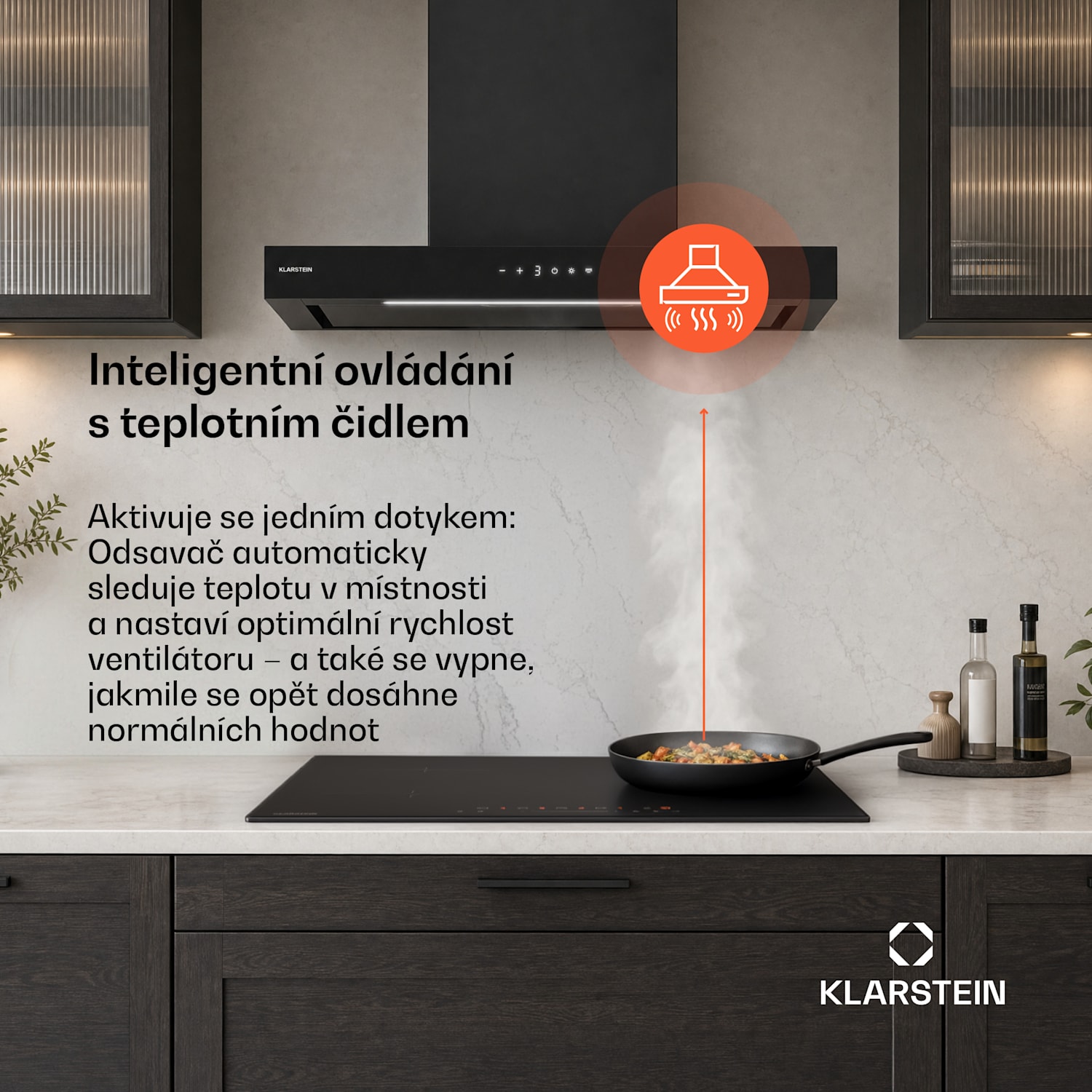 Vapura horizontální nástěnná digestoř | Ušlechtilá, moderní, výkonná | Energetická třída A++ | 609 m³/h | 60 cm 
