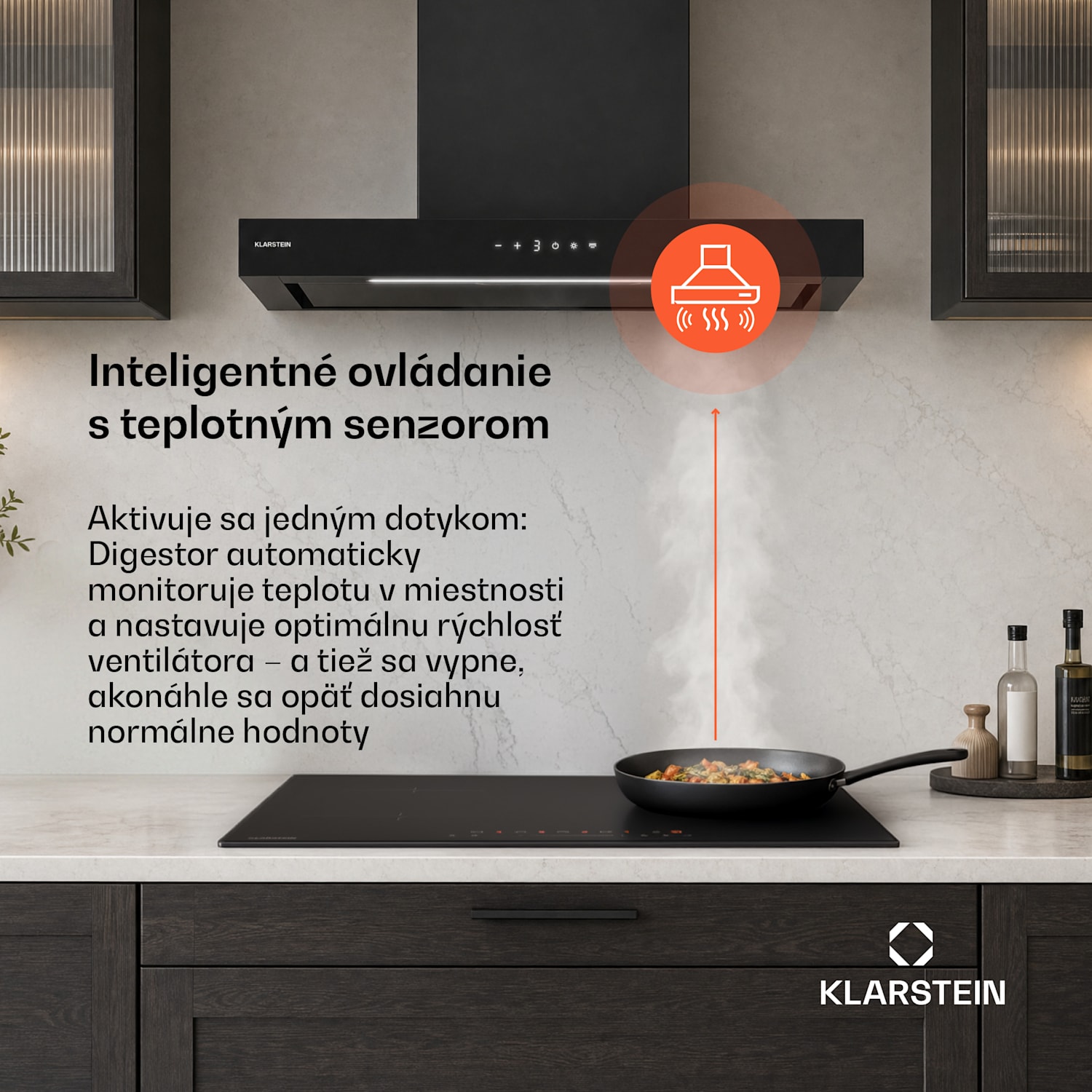 Vapura horizontálny nástenný digestor | Ušľachtilý, moderný, výkonný | Energetická trieda A++ | 609 m³/h | 60 cm 
