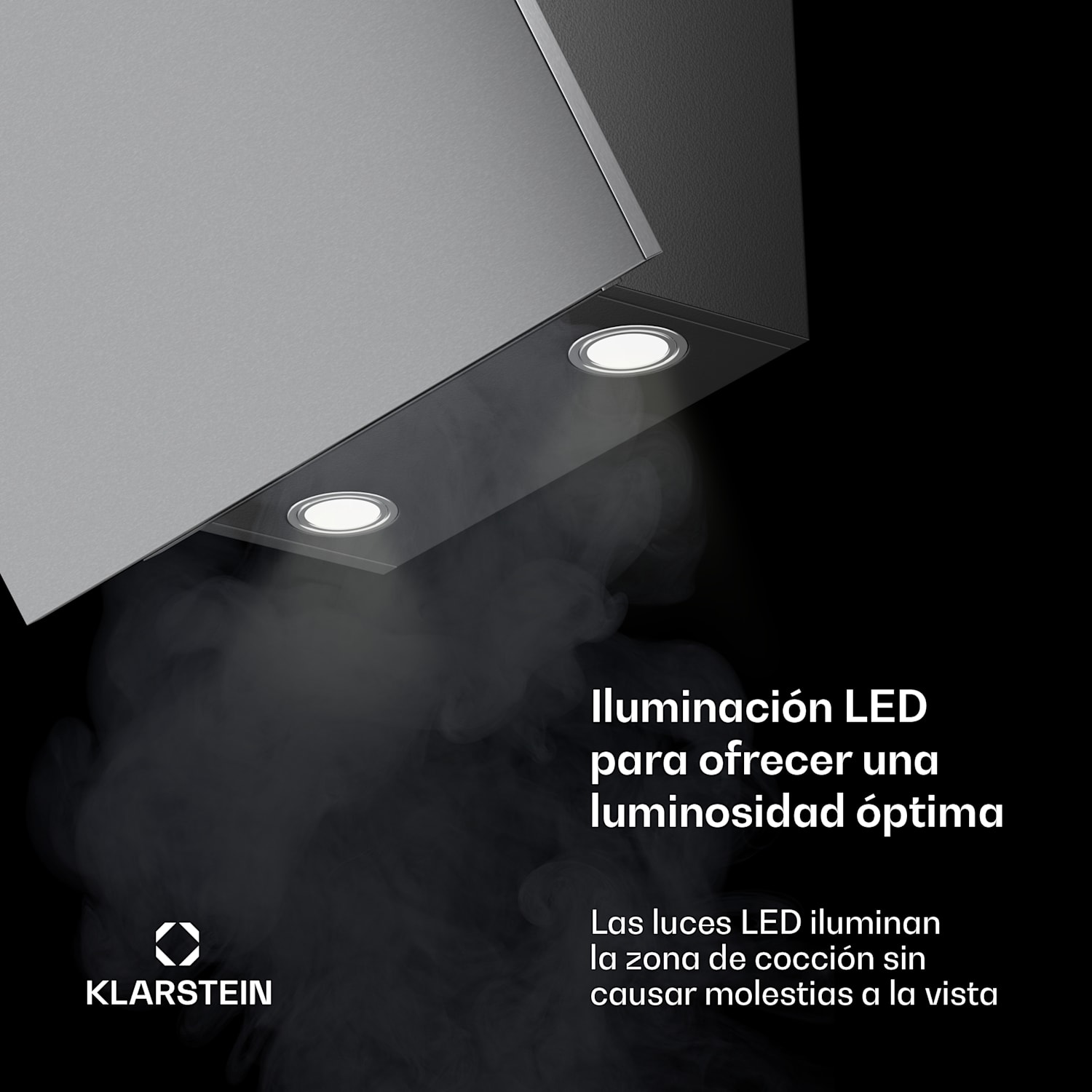 Silver Lining Campana extractora inclinada | Modo de extracción y recirculación | Diseño de alta calidad | 597 m³/h | 60 cm 60 cm