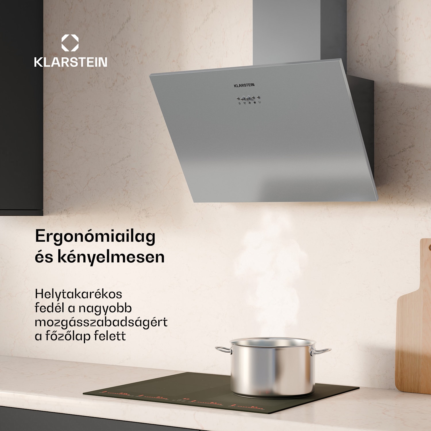 Silver Lining ferde páraelszívó | Elszívó és keringtető üzemmód | Kiváló minőségű kivitel | 597 m³/h | 60 cm 60 cm