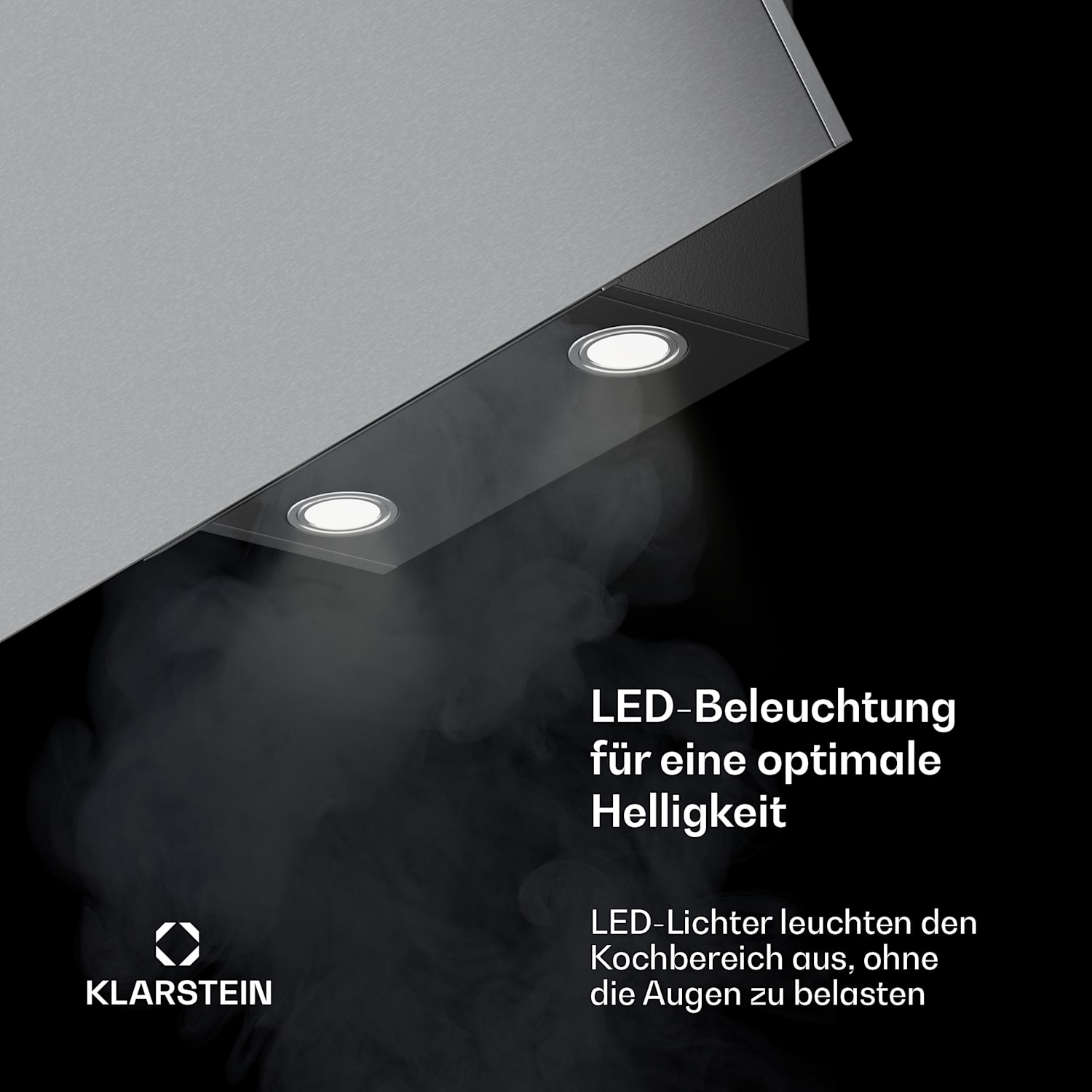 Silver Lining Kopffreihaube | Abluft- und Umluftmodus | Hochwertiges Design |  597 m³/h | 90 cm 90 cm