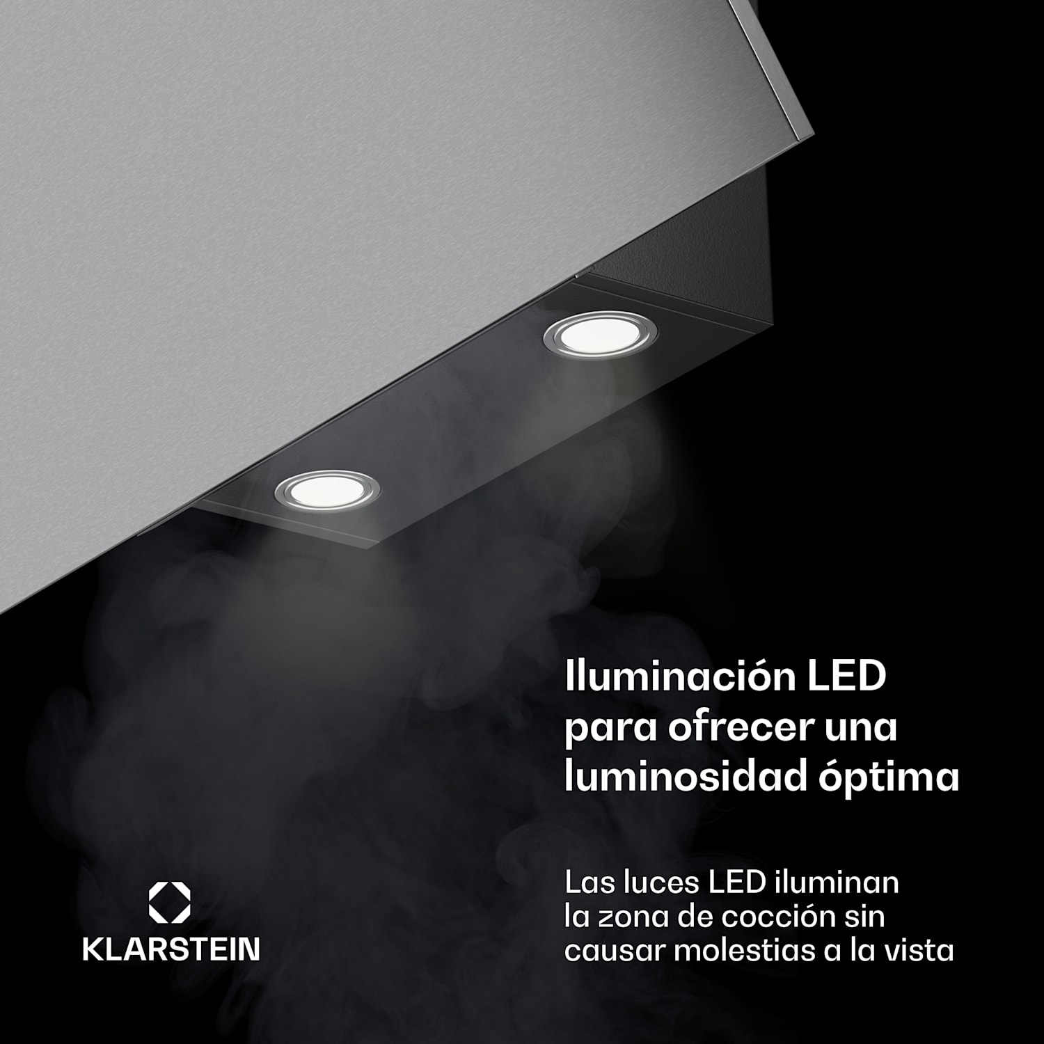 Silver Lining Campana extractora inclinada | Modo de extracción y recirculación | Diseño de alta calidad | 597 m³/h | 90 cm 90 cm