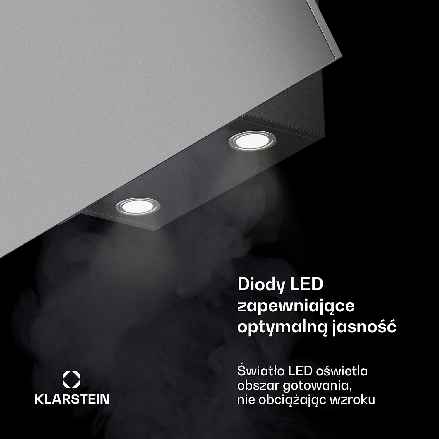 Silver Lining Skośny okap kuchenny | Tryb otwarty i zamknięty | Wysokiej jakości design | 597 m³/h | 90 cm 90 cm