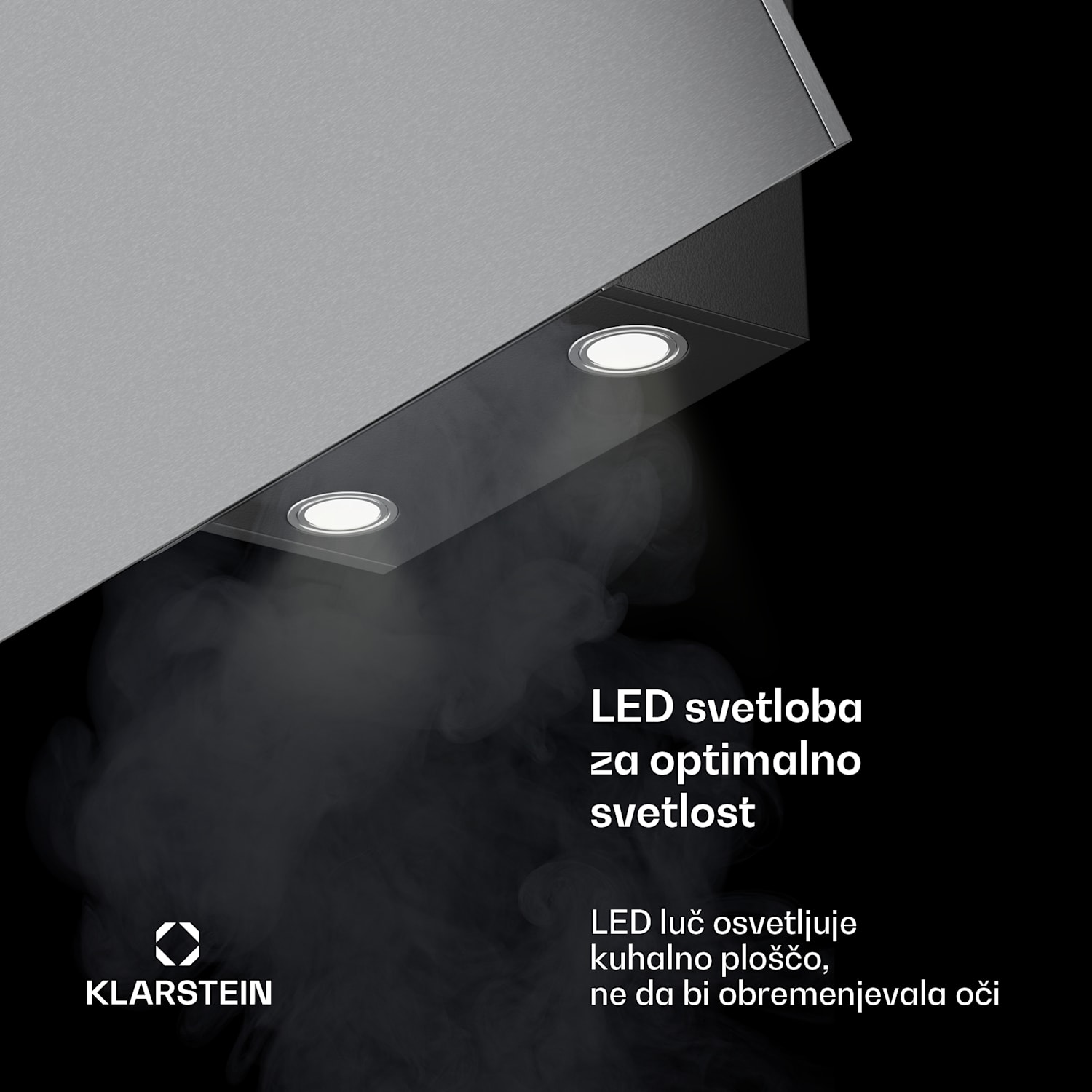 Nagnjena napa Silver Lining | Načini odsesavanja in recirkulacije | Visoka kakovost | 597 m³/h | 90 cm 90 cm