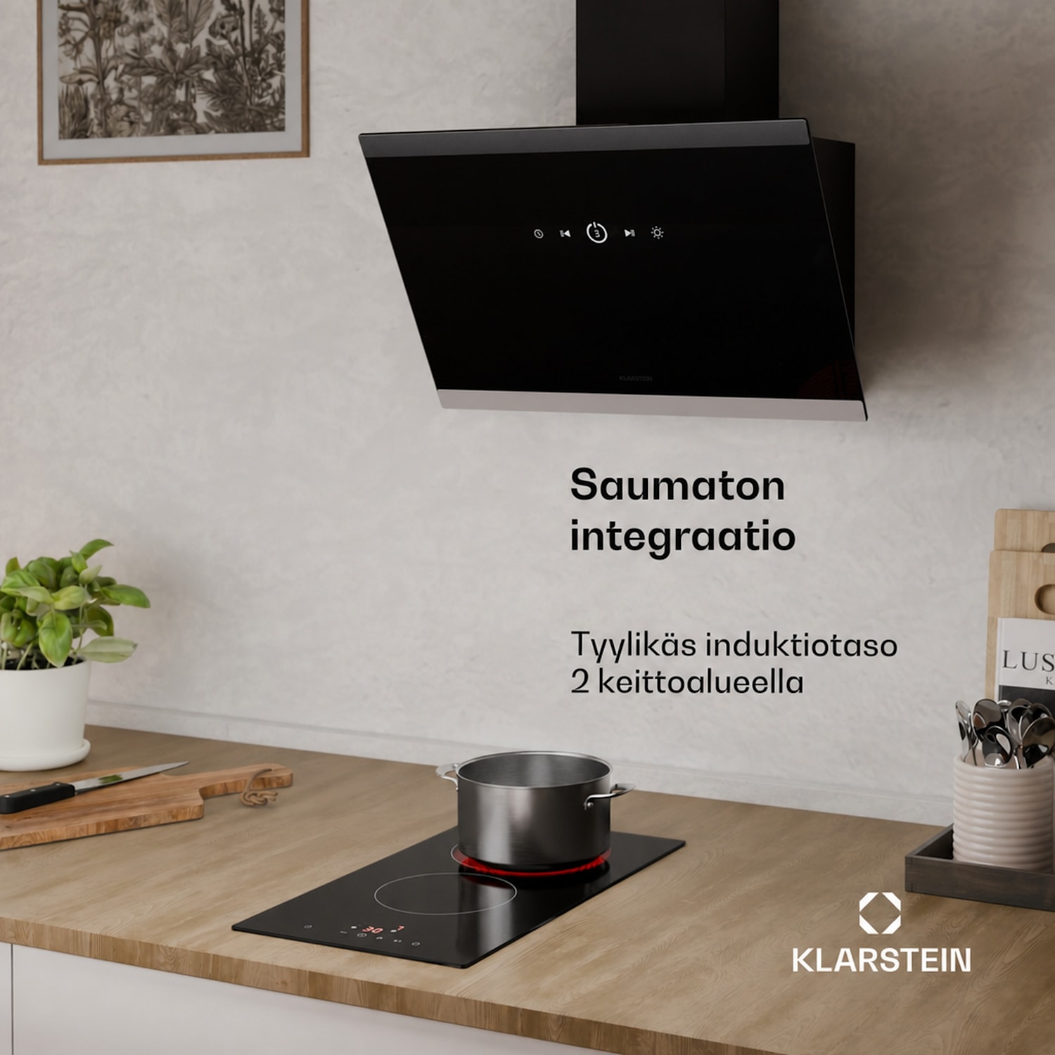 Hito lasikeramiikkaliesi | 2 keittoaluetta | 3000 W | 9 tehotasoa | 30 cm 30 cm