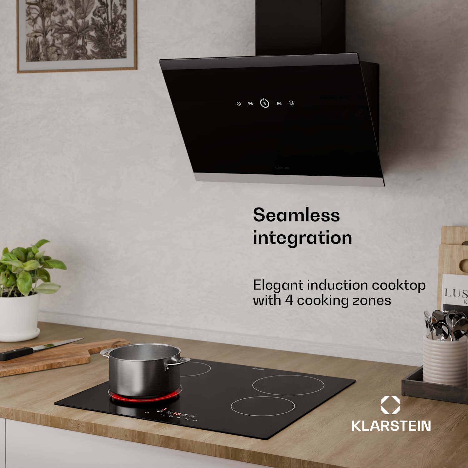 Hito keraaminen keittotaso | 4 keittoaluetta | 6000 W | 9 tehoporrasta | 60 cm 60 cm