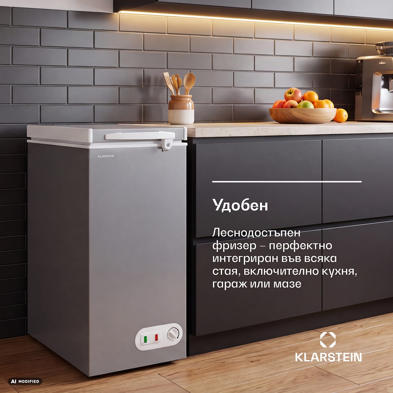 Iceblokk фризерна кутия | 51 л | 85 см | -18°C до -22°C | 4 звезди | Сребрист 