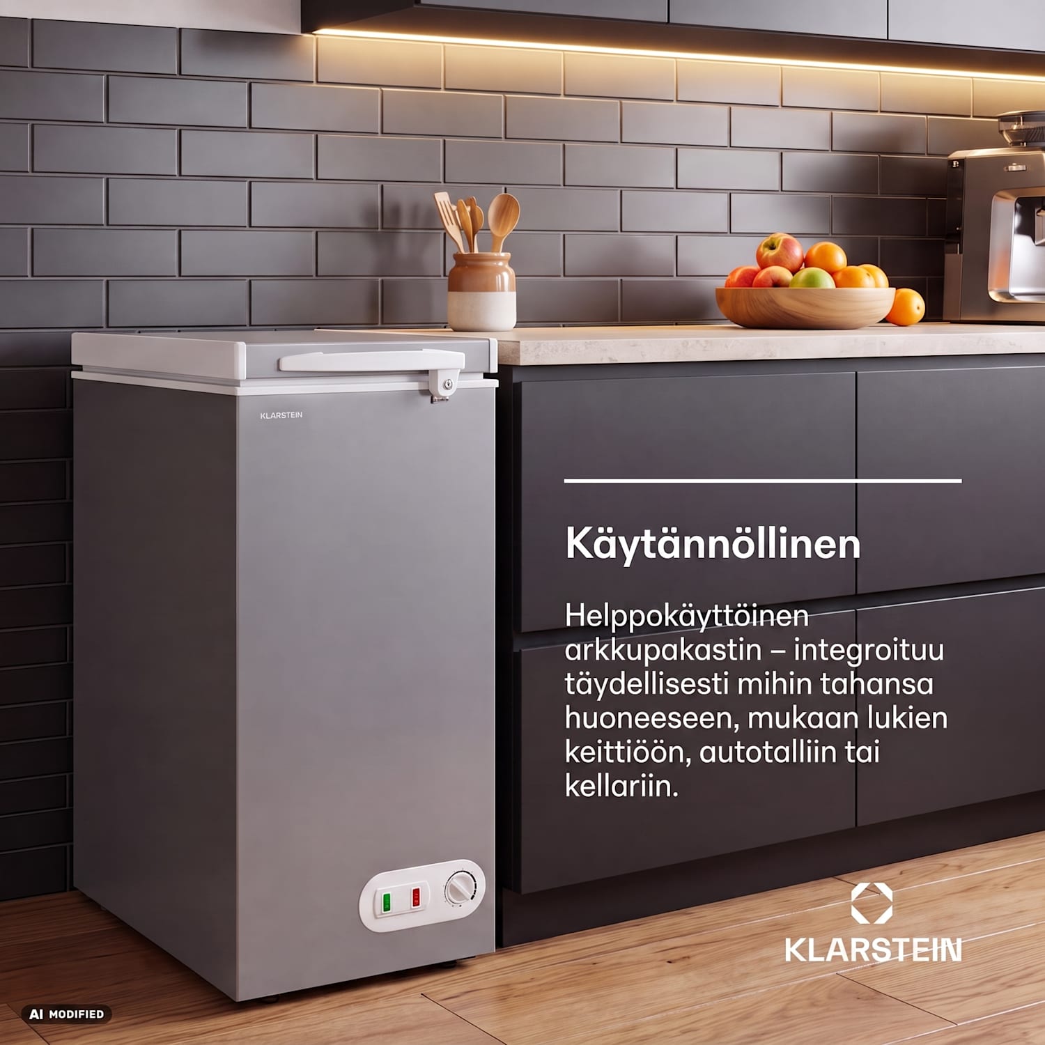 Iceblokk -arkkupakastin | 51 l | 85 cm | -18°C - -22°C | 4 tähteä | Hopeanvärinen 51 L | Hopea