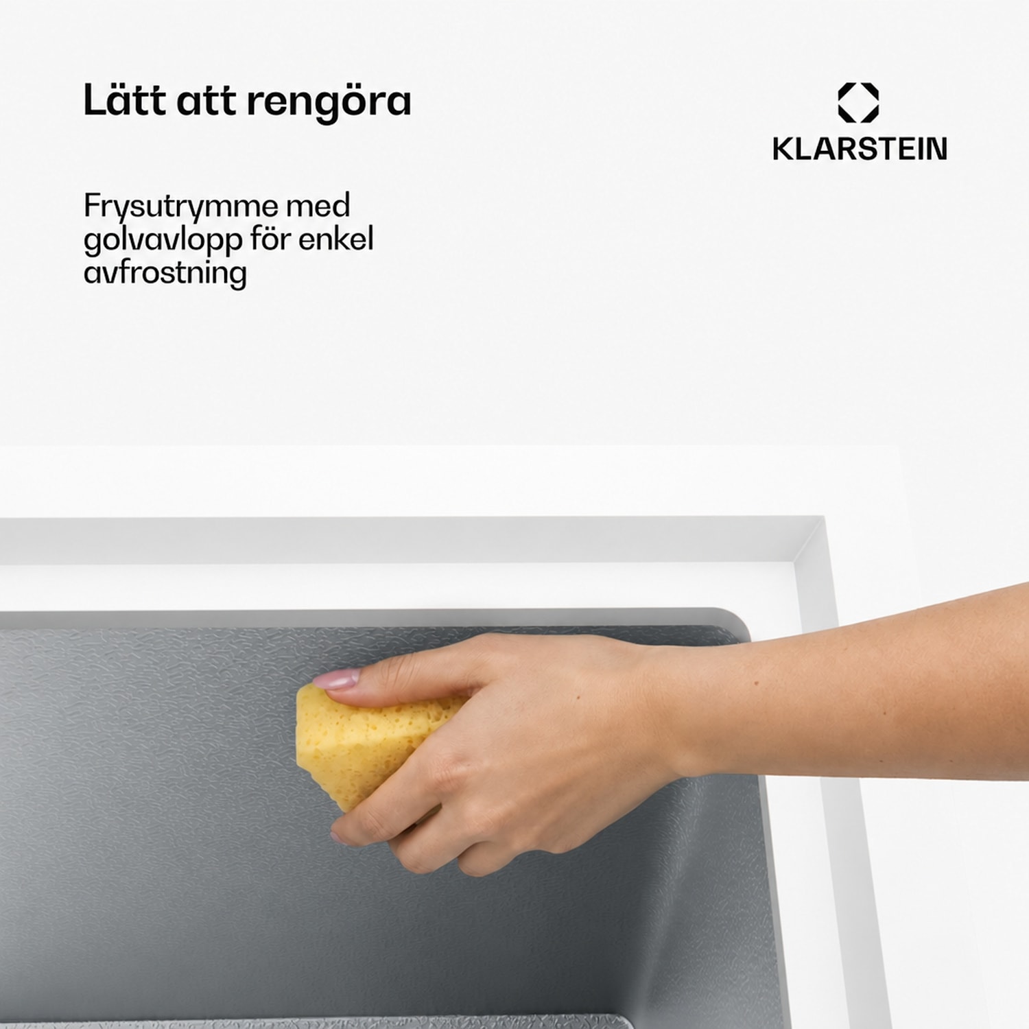 Iceblokk frysbox | 51 l | 85 cm | -18°C till -22°C | 4 stjärnor | Silver 51 L | Silver