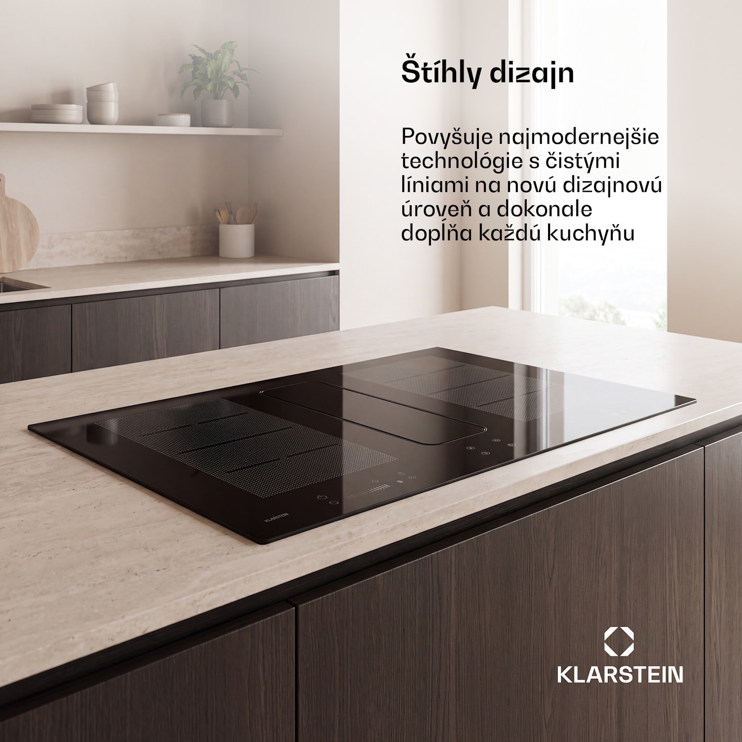ChefFusion indukčná varná doska s odsávačom pár | 4 varné zóny | 7200 W | 504,3 m³/h | 90 cm 