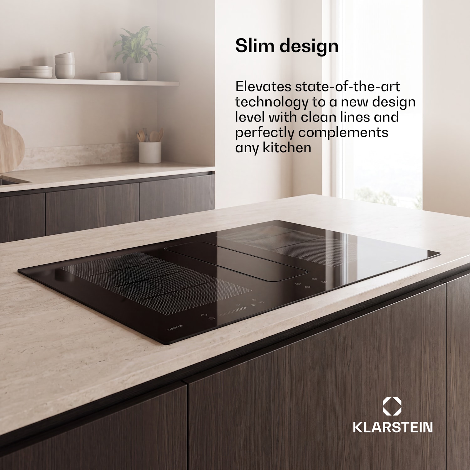 ChefFusion induktiokeittotaso liesituulettimella | 4 keittoaluetta | 7200 W | 504,3 m³/h | 90 cm 