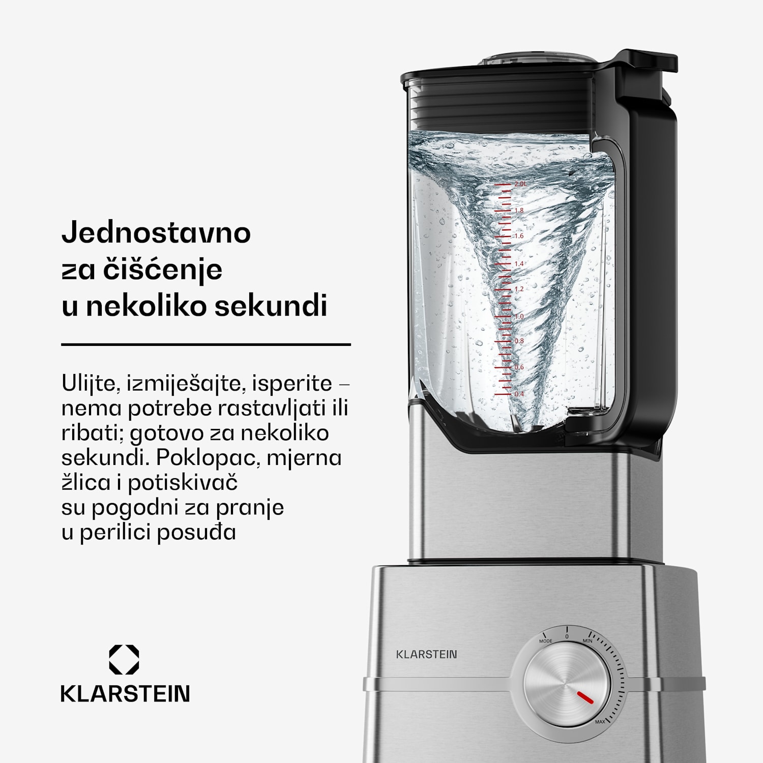 Kraftpaket Pro mikser | Drobljeni led & smoothie | Pulsna funkcija | 2000 W | 30000 o/min | 2 L 