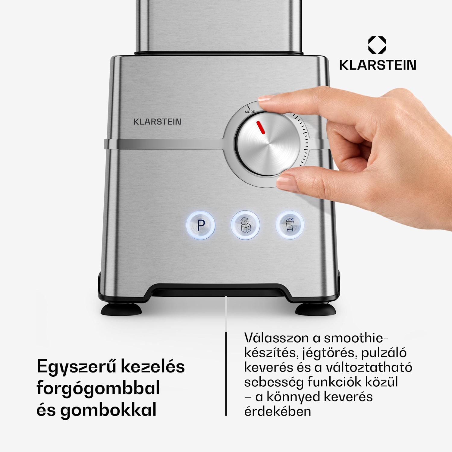 Kraftpaket Pro turmixgép | Crushed Ice & Smoothiek | Pulzus funkció | 2000 W | 30000 ford./perc | 2 L 