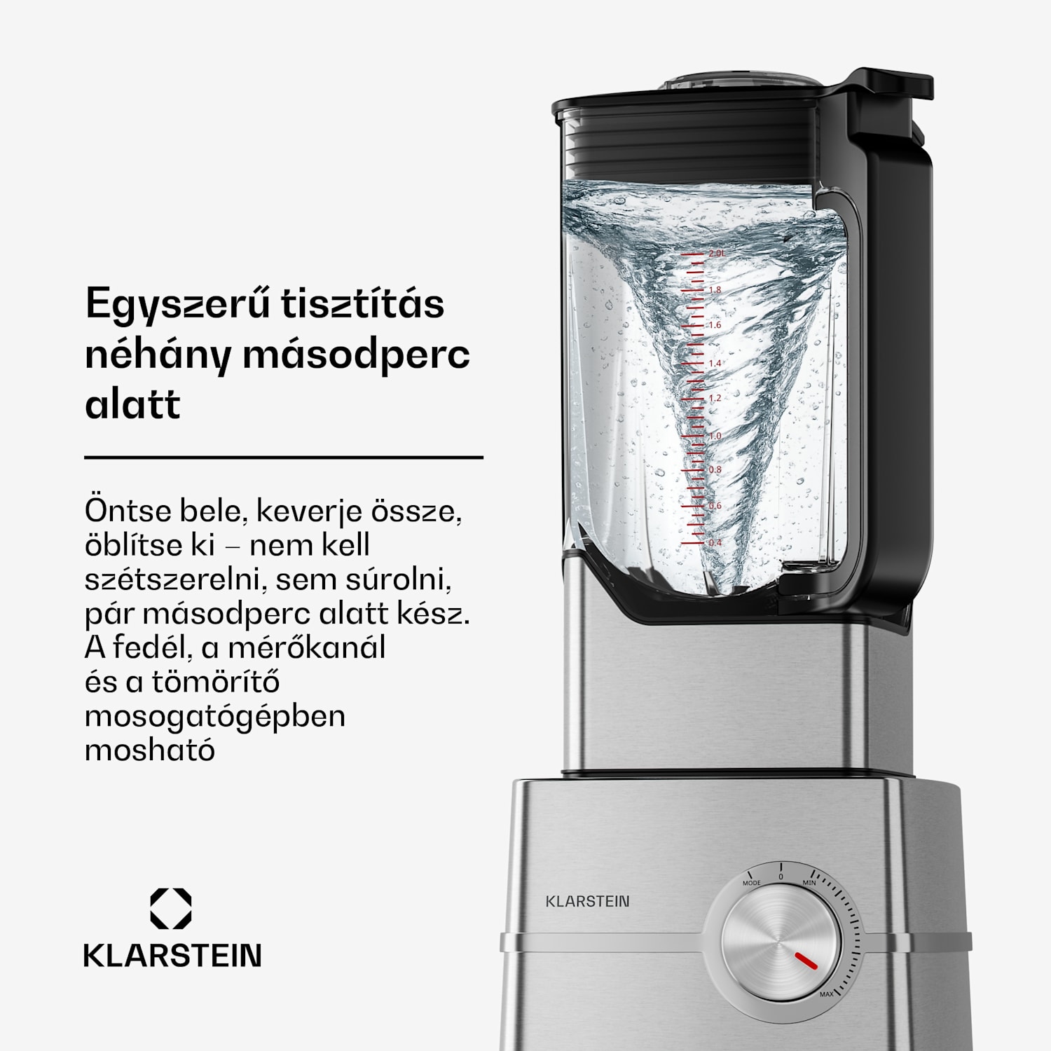Kraftpaket Pro turmixgép | Crushed Ice & Smoothiek | Pulzus funkció | 2000 W | 30000 ford./perc | 2 L 