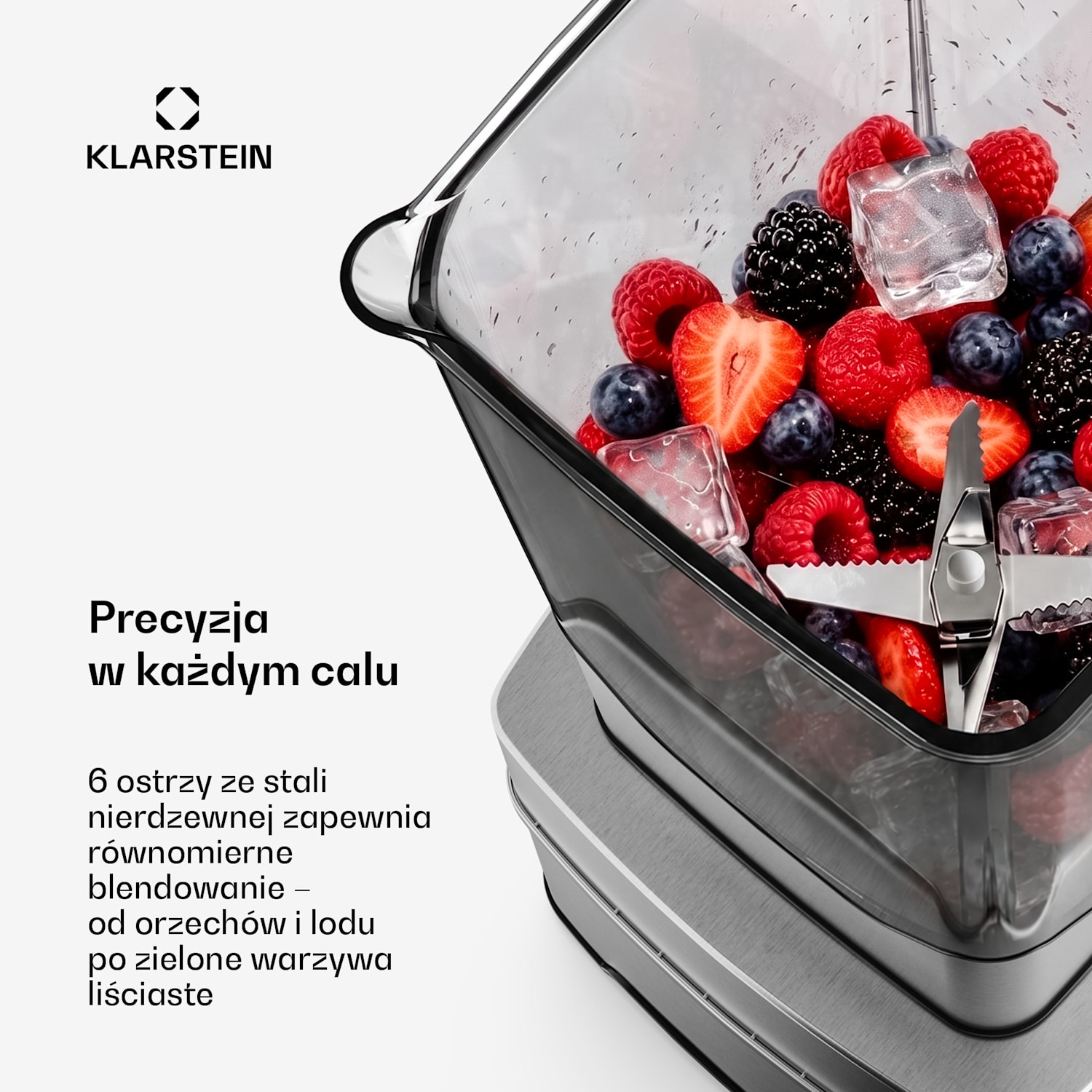 Kraftpaket Pro mikser | kruszony lód i smoothie | funkcja pulsacyjna | 2000 W | 30000 obr./min | 2 L 